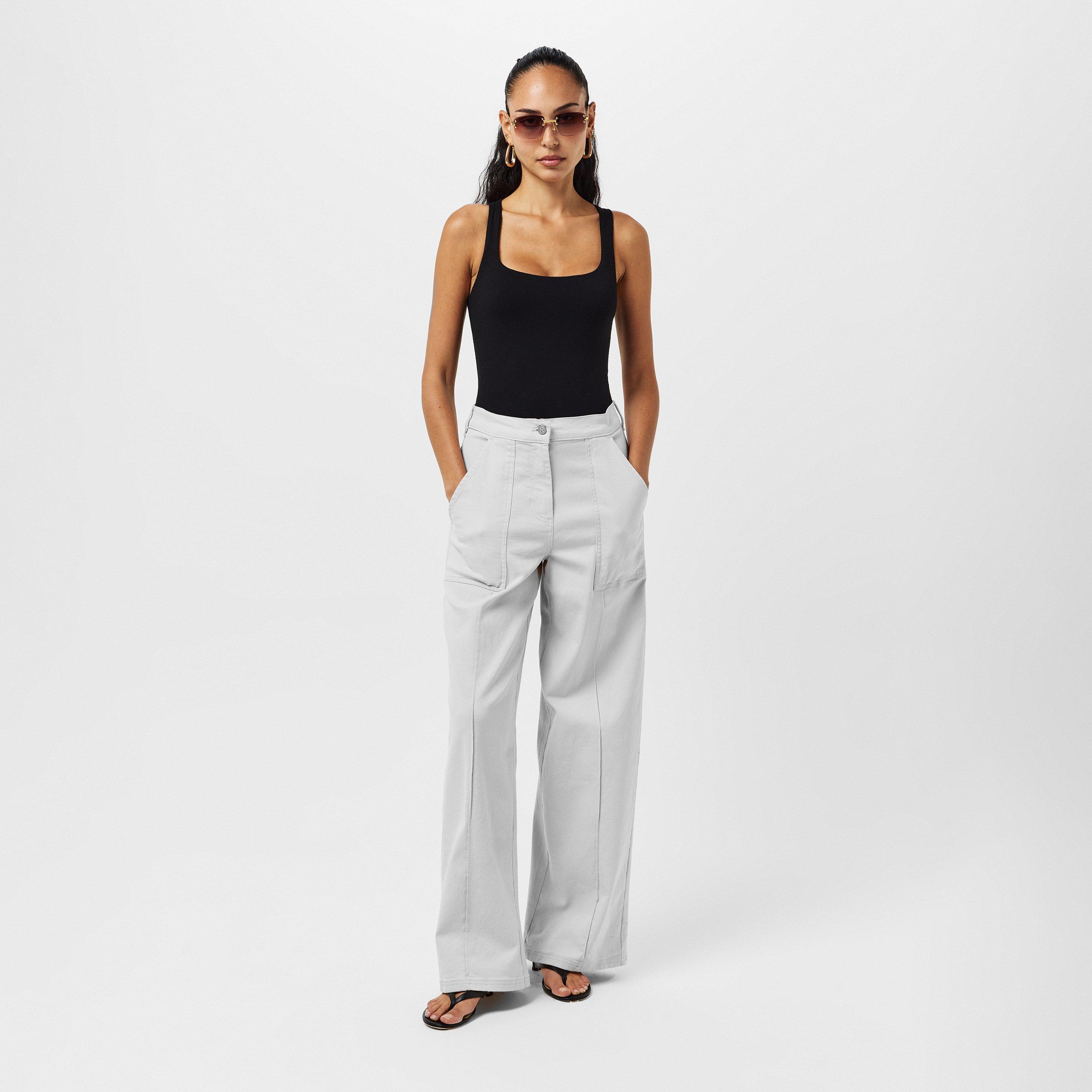 White - Represent - Women's Rep Energy Trousers Wide Jeans - 6