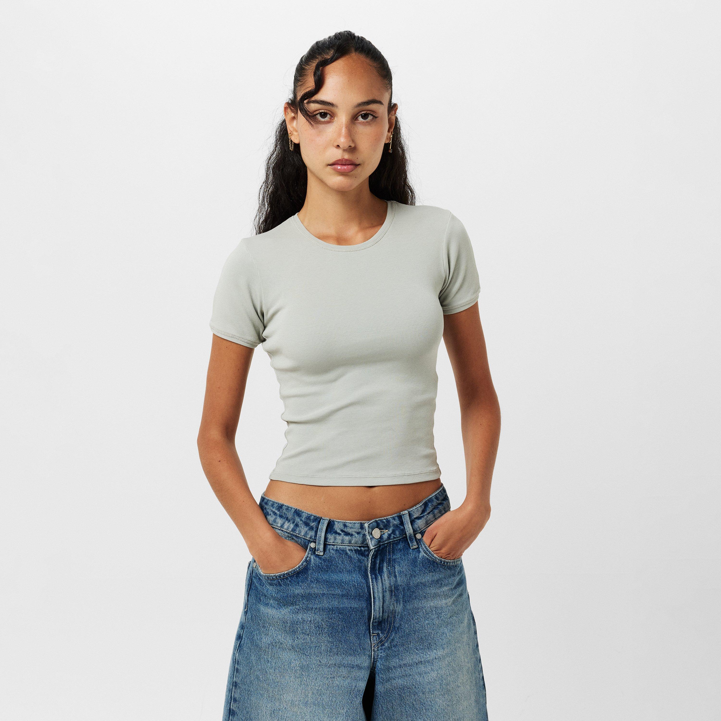 Grey - Represent - Women's Rep Initial Baby T Tee - 3