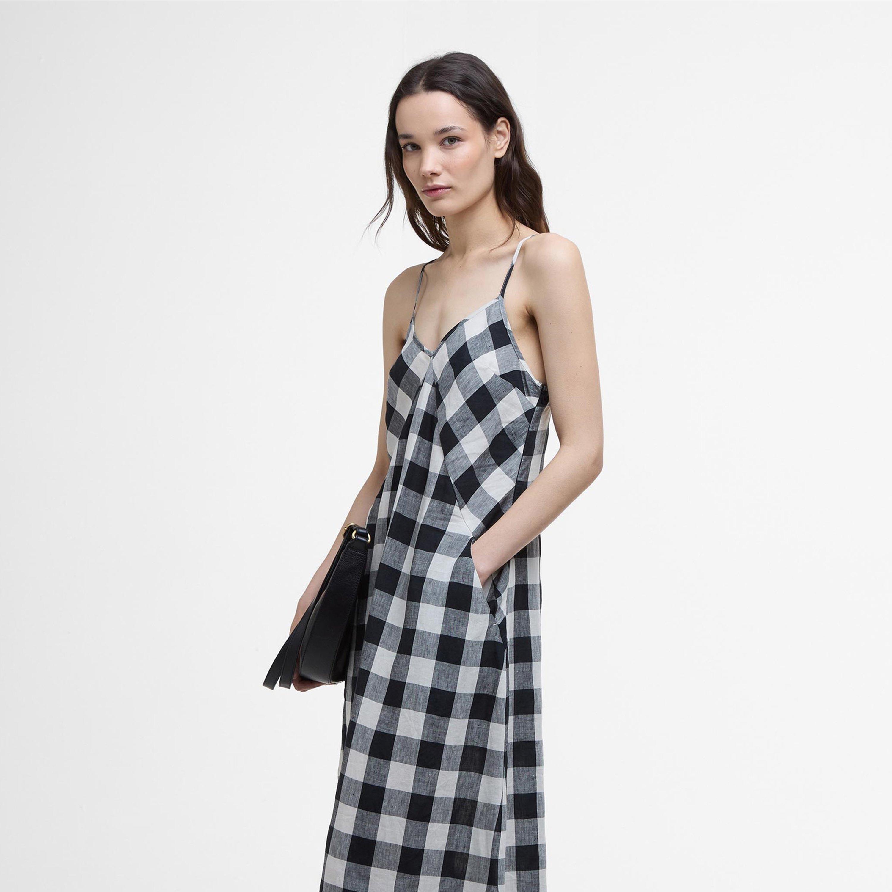 Ecru/Black - Barbour - Maya Midi Dress - 2