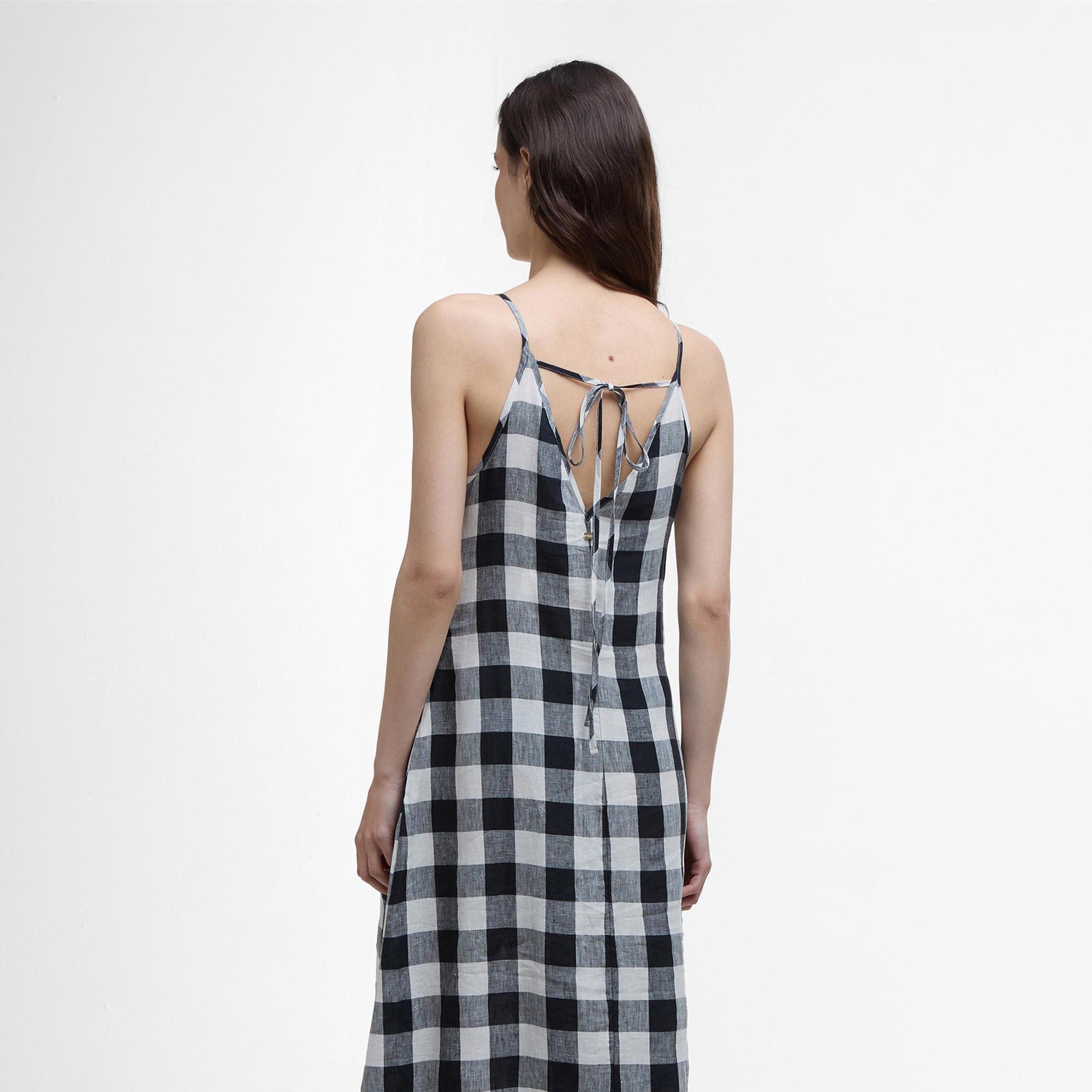 Ecru/Black - Barbour - Maya Midi Dress - 3