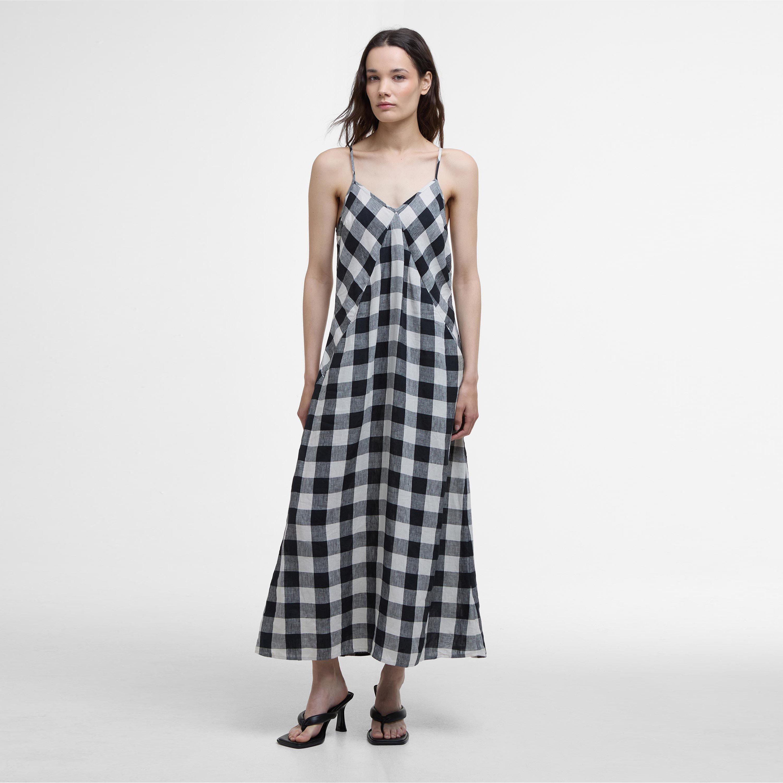 Ecru/Black - Barbour - Maya Midi Dress - 5