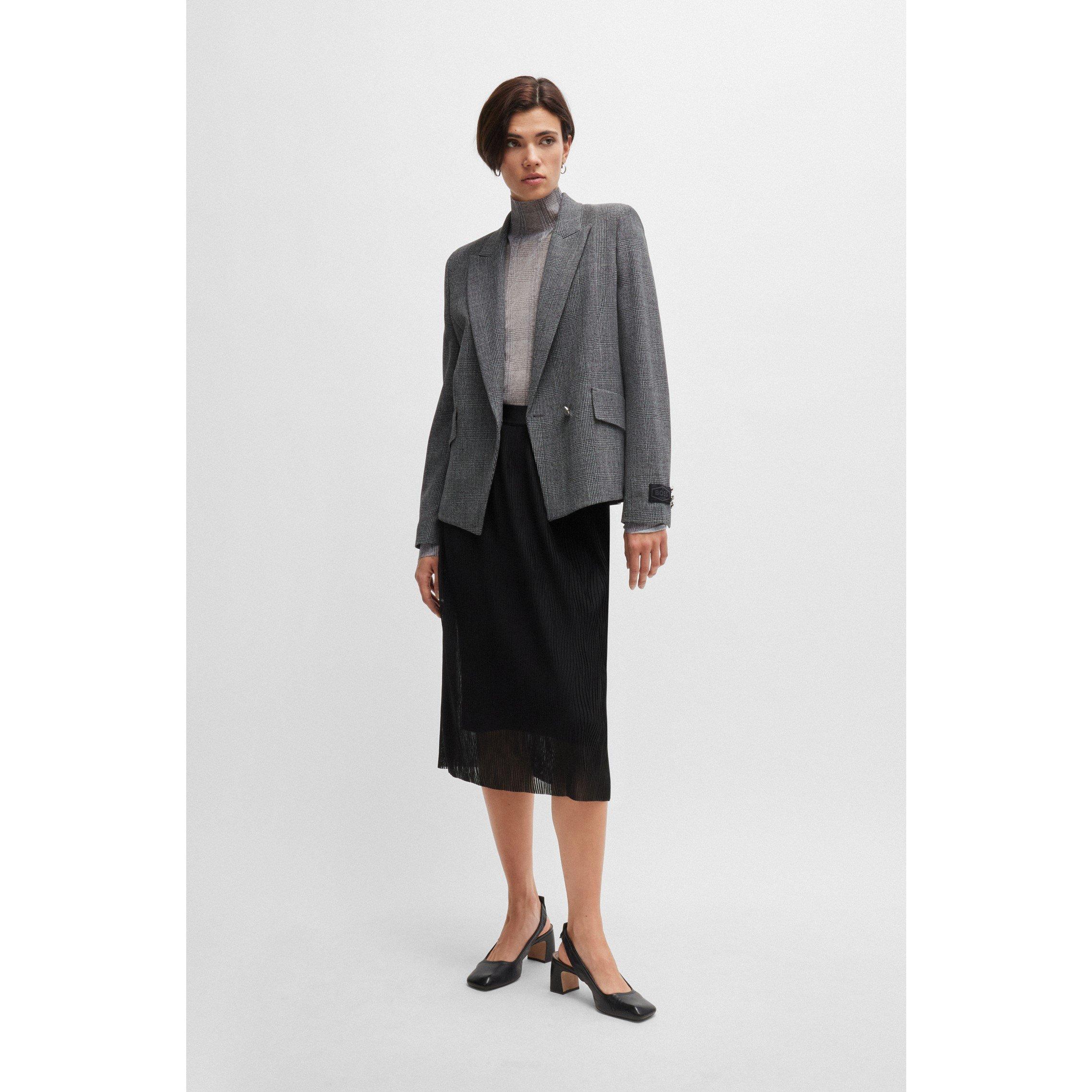 Black - Boss - Evibelle Midi Skirt - 2