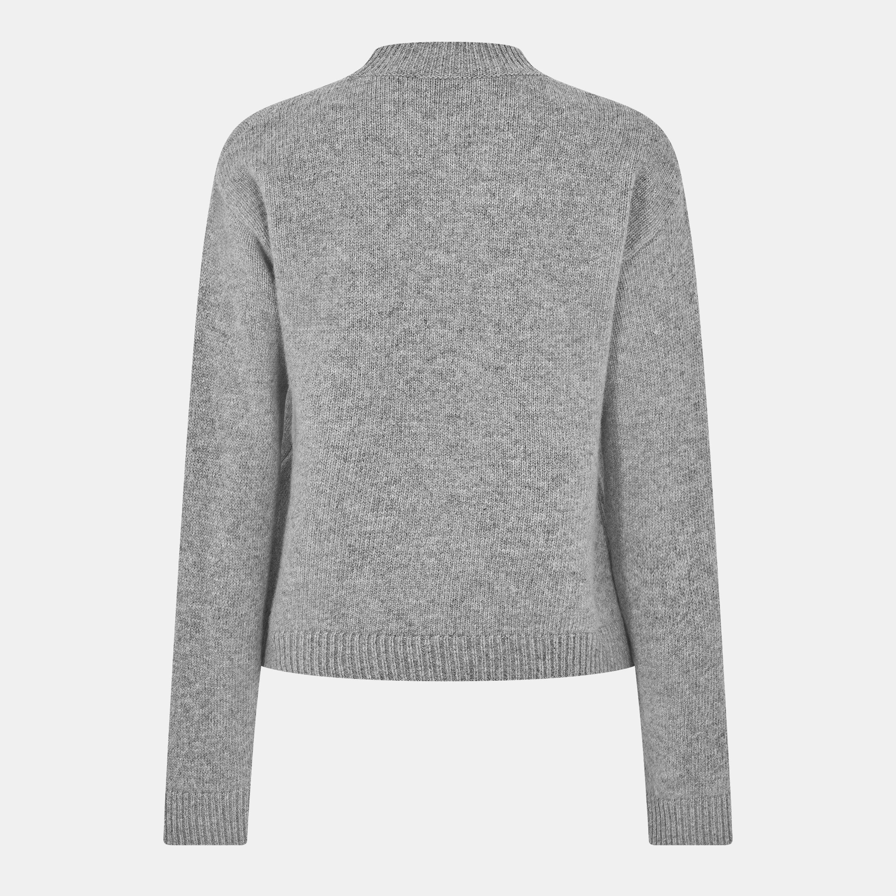 Taupe - Gucci - Women's Logo Crew Neck Jumper - 2