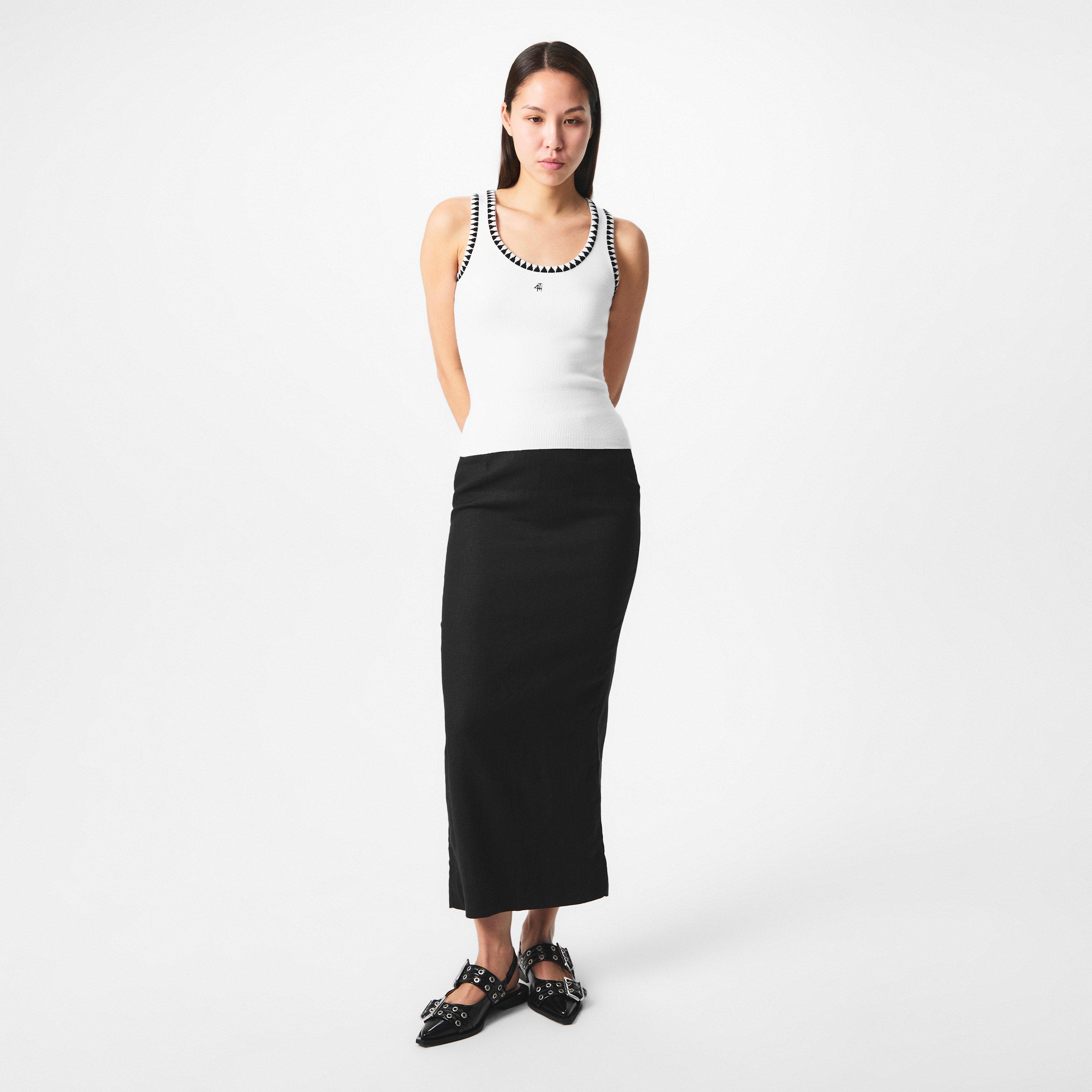 WHITE - 4th and Reckless - Women's Ruben Knitted Racerback Vest - 6