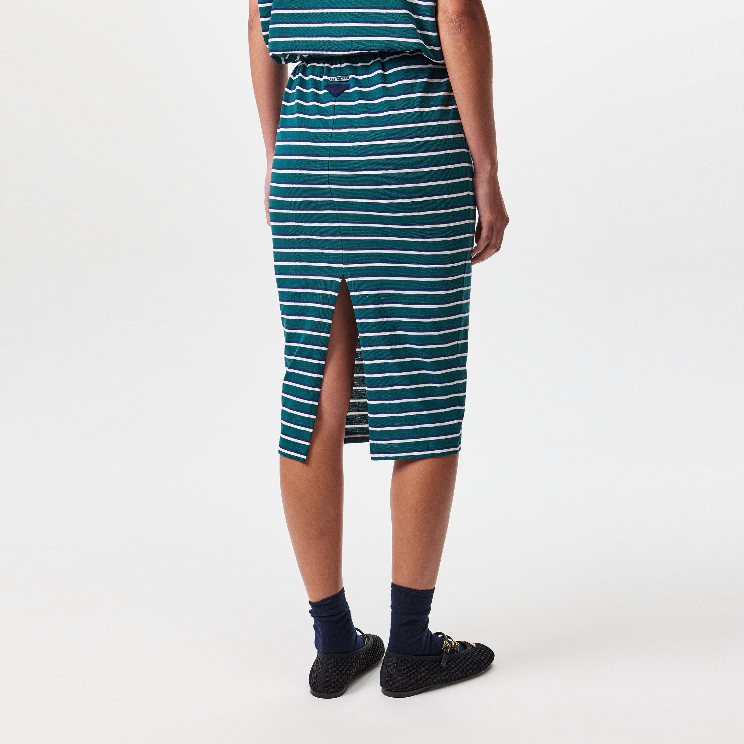 Smeraldo - Prada - Women's Piquet Midi Skirt - 4