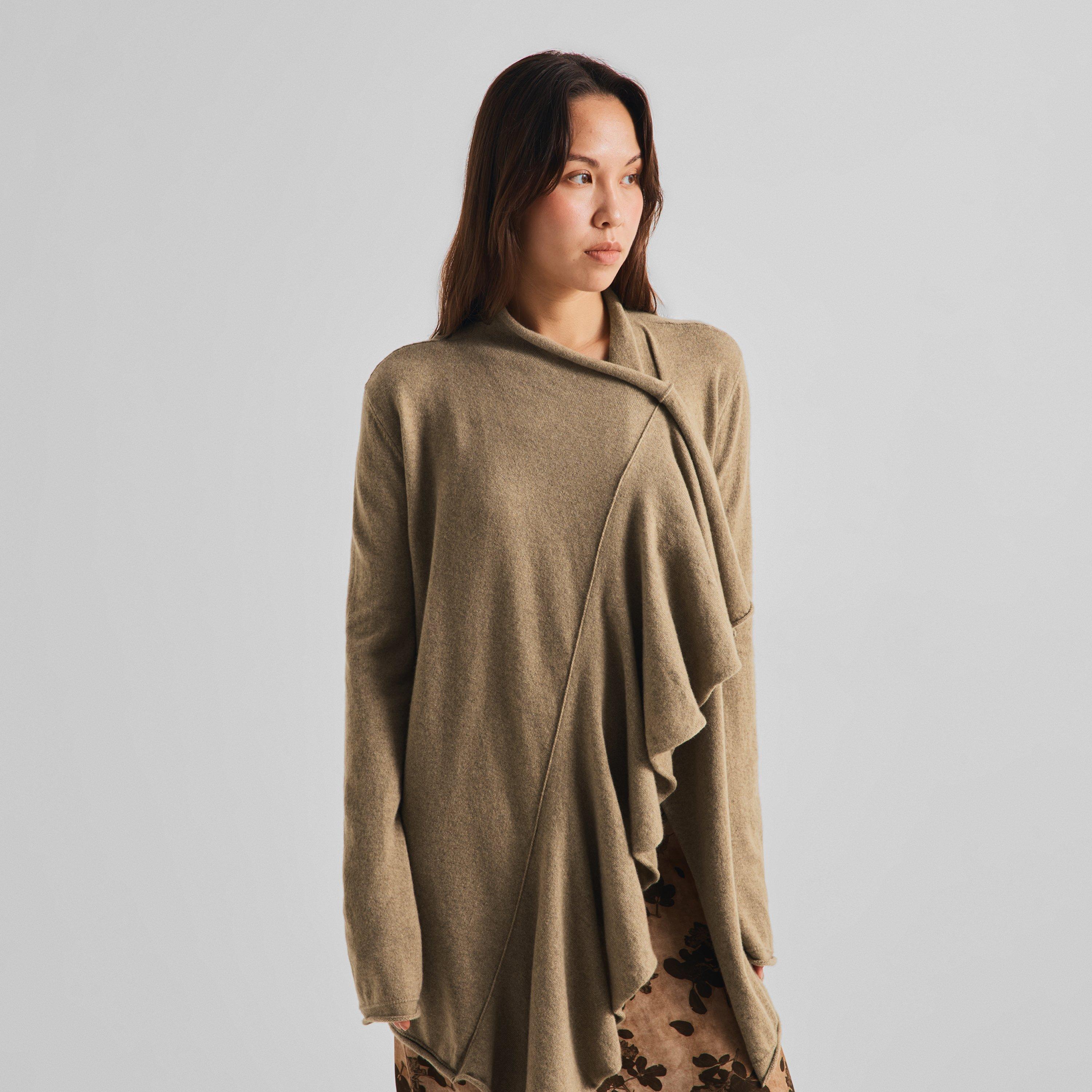 Tan - Uma Wang - Women's Rouges Cashmere Cardigan - 3