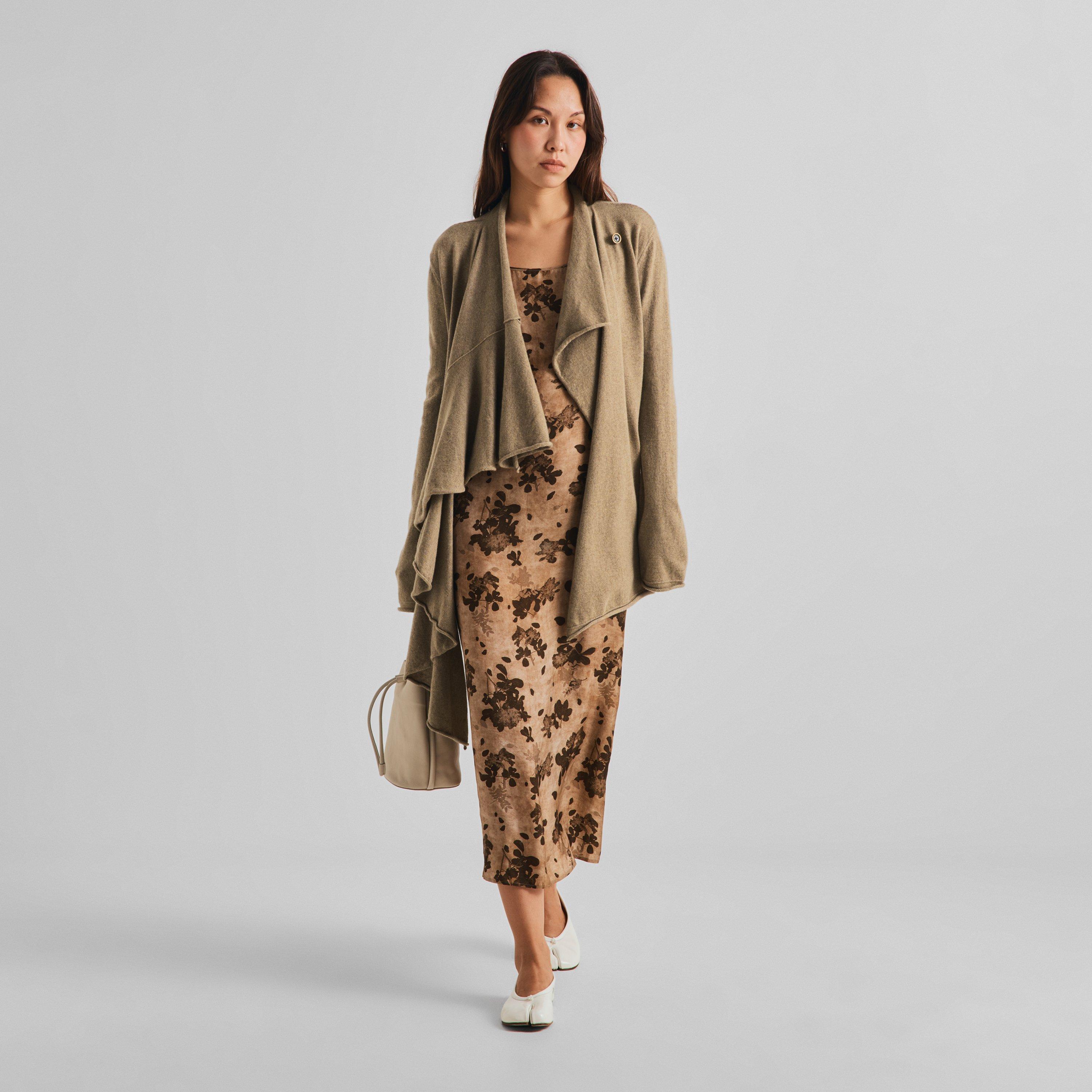Tan - Uma Wang - Women's Rouges Cashmere Cardigan - 6