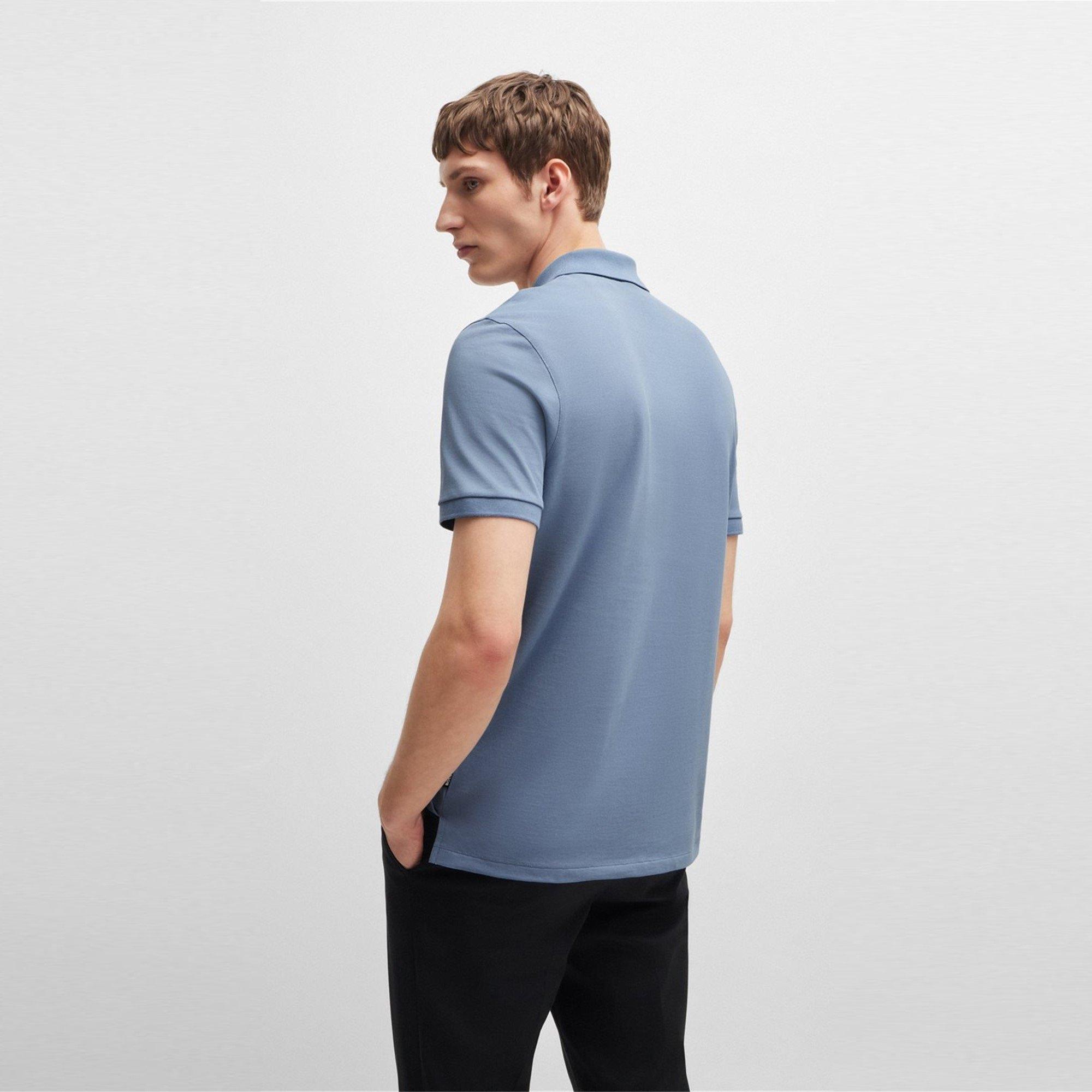 Open Blue - Boss - Men's Pallas Cotton Short Sleeve Polo Shirt - 2