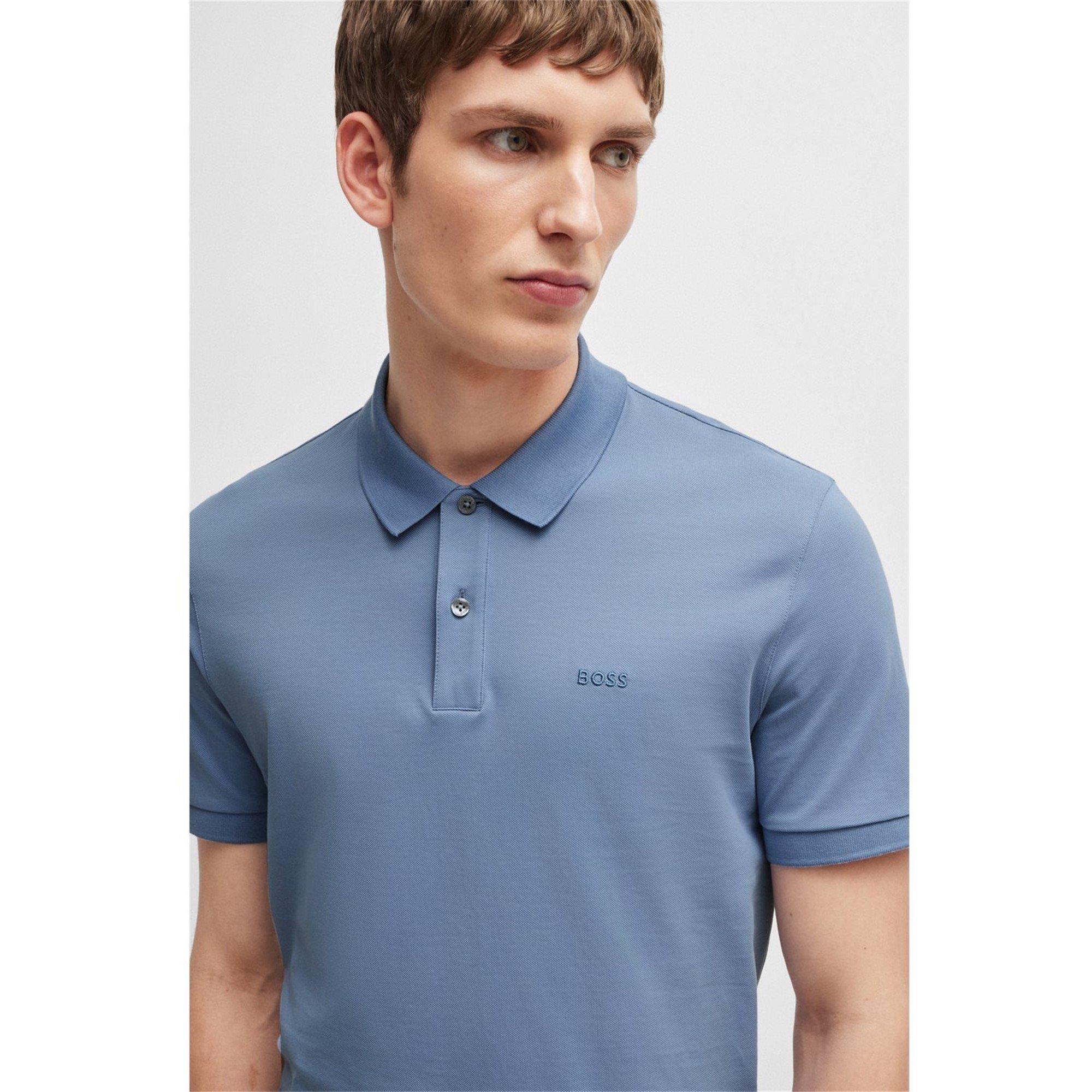Open Blue - Boss - Men's Pallas Cotton Short Sleeve Polo Shirt - 4