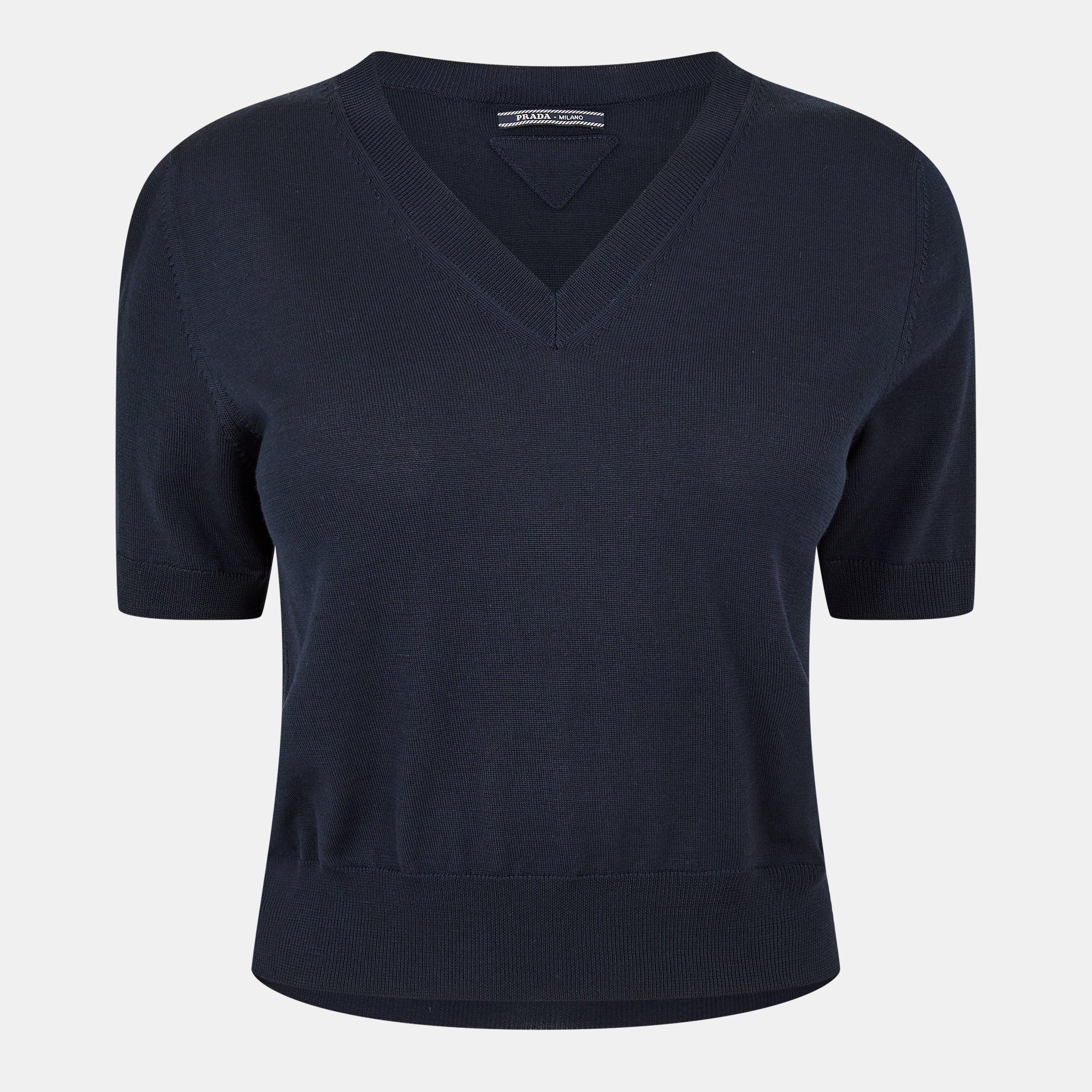 Prada Wool Knit - Bleu - Size 42 (UK 10)