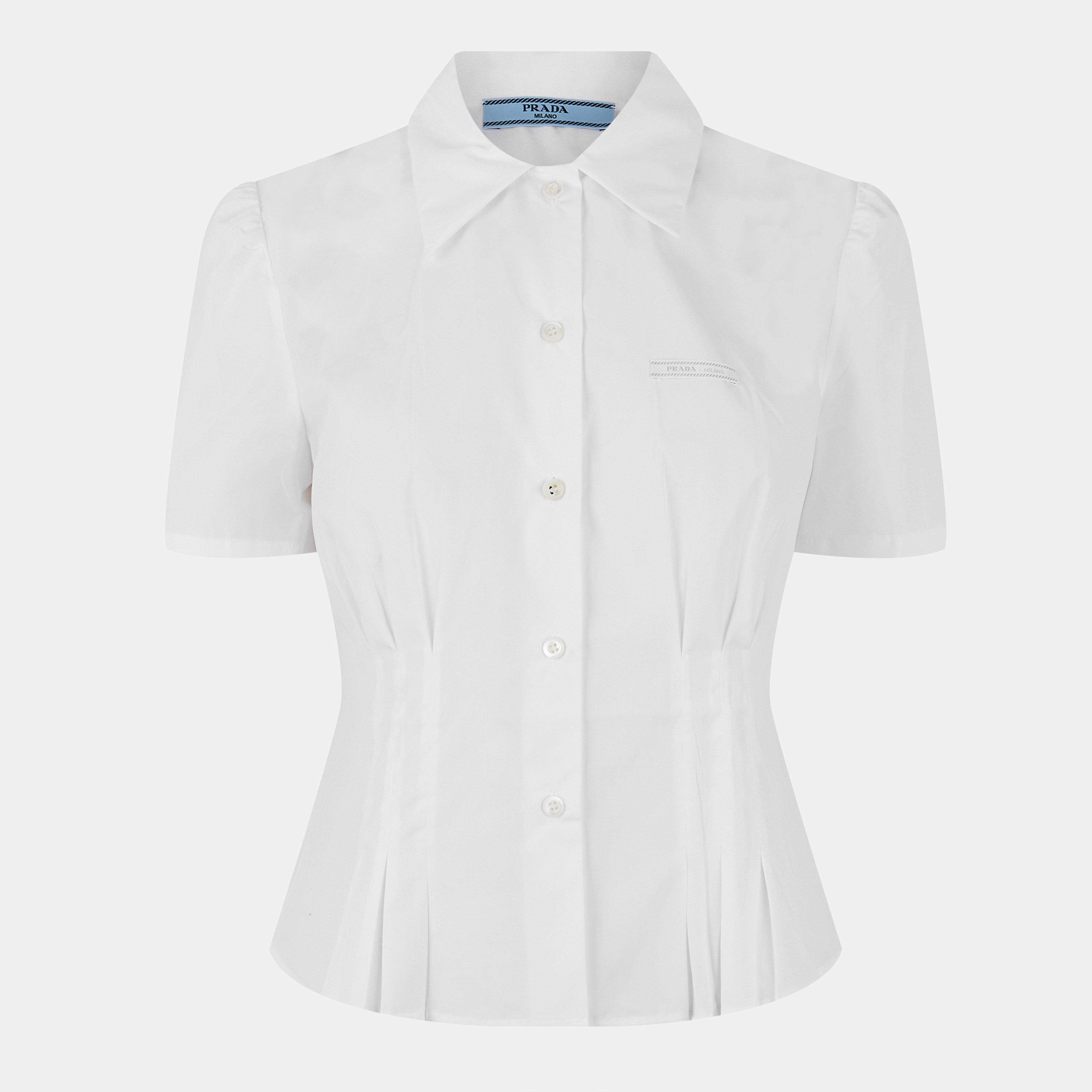 Bianco - Prada - Pleated Shirt - 1