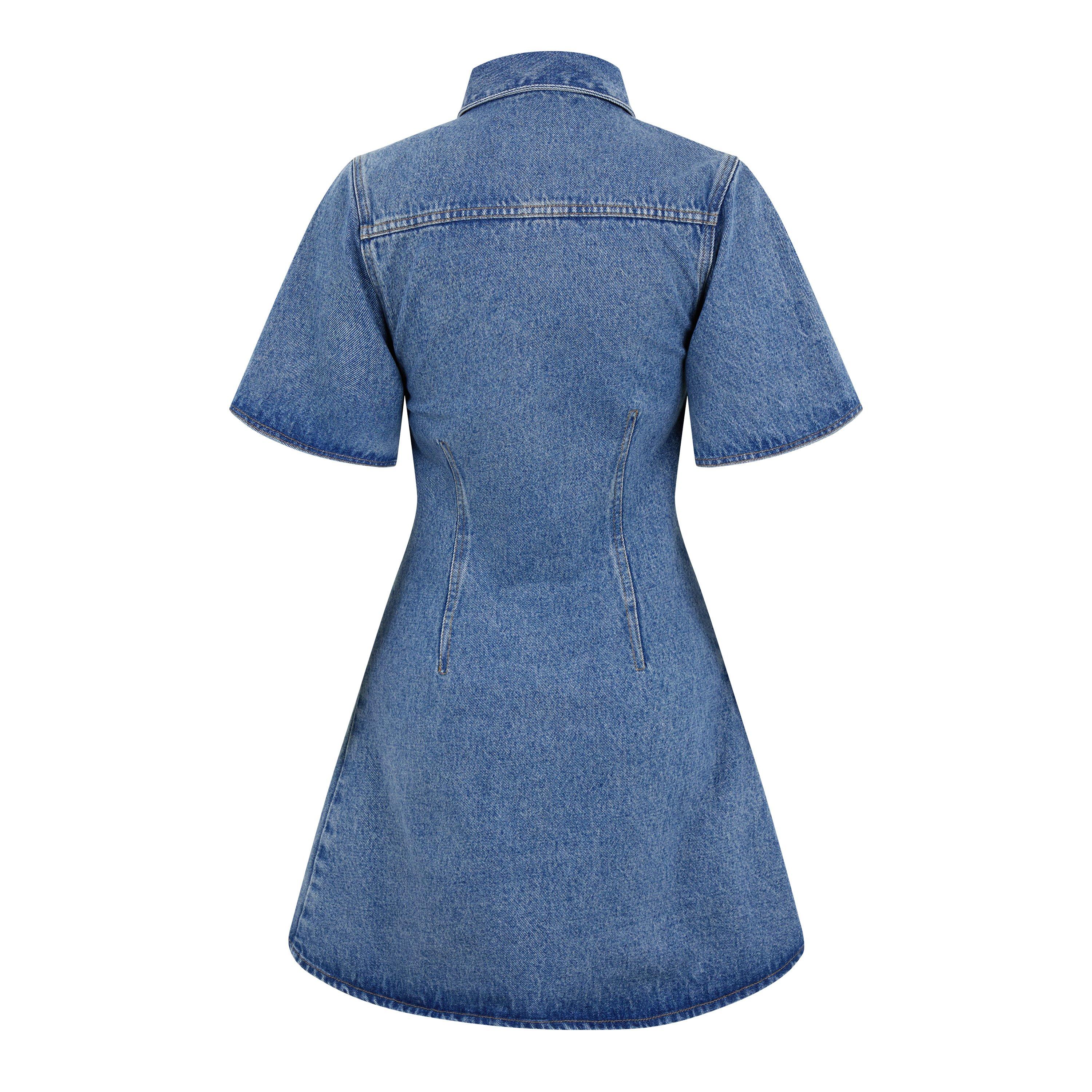 Used Blue - Ami Paris - Denim Button Up Dress - 6