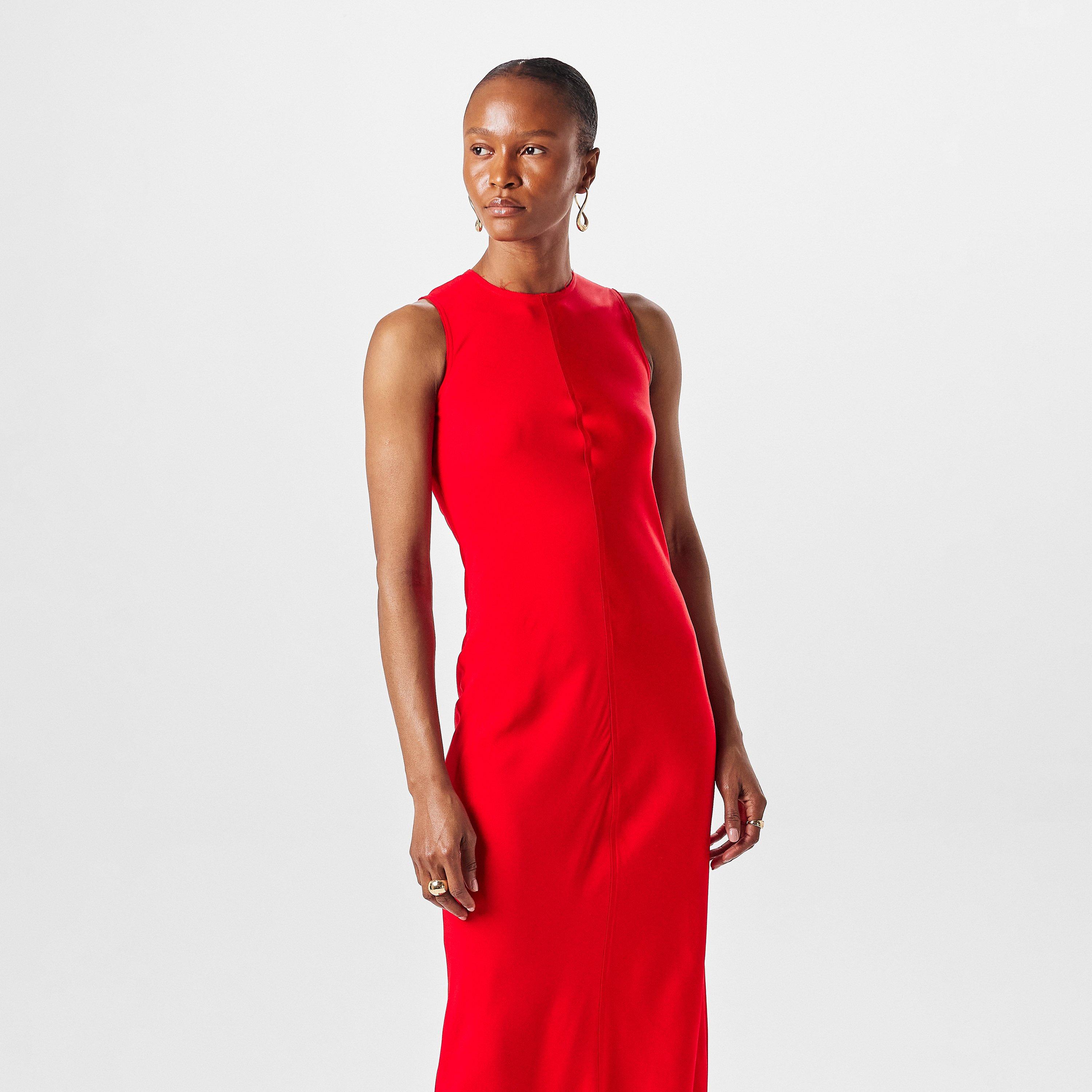 Red - Ami Paris - Women's Maxi Dress - 3
