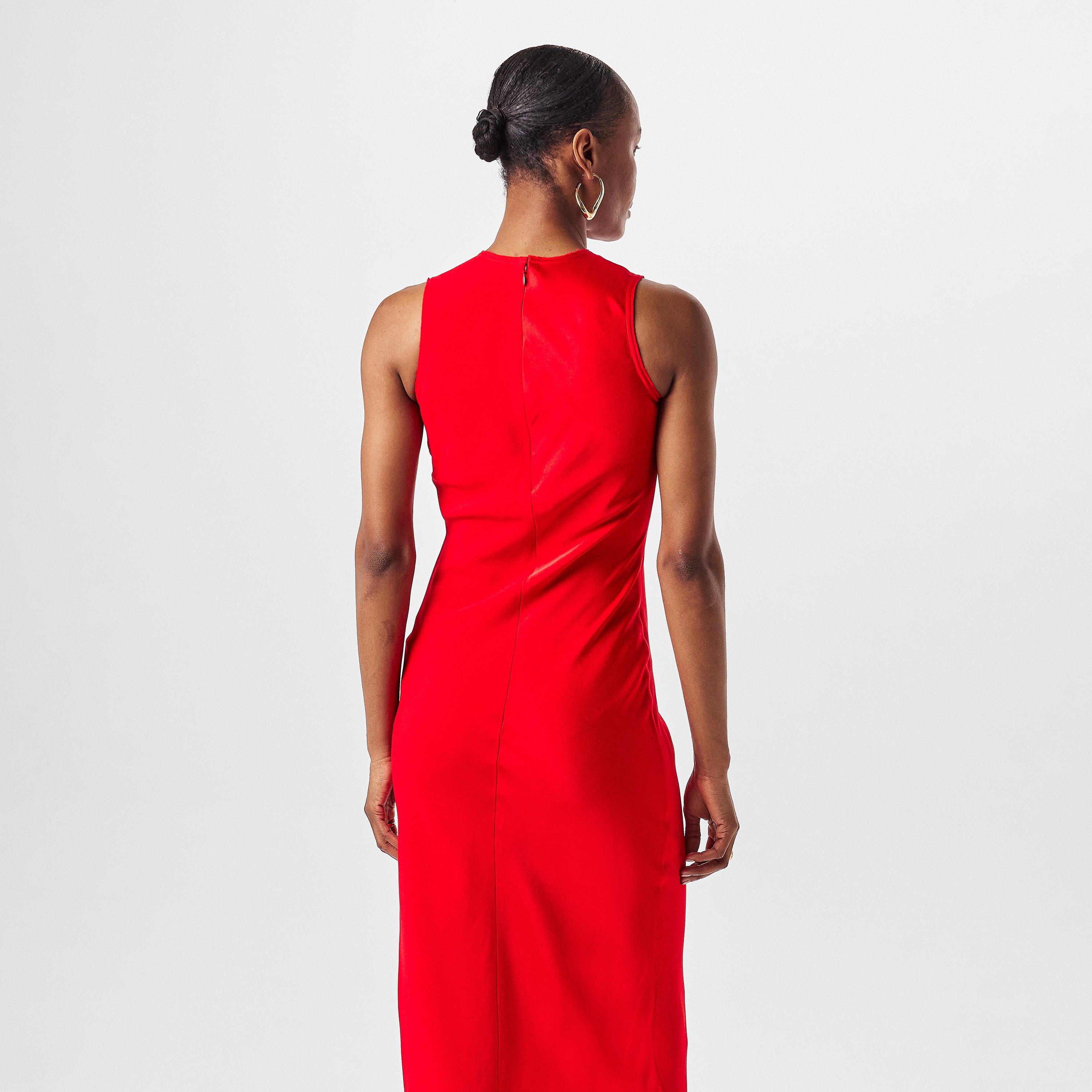Red - Ami Paris - Women's Maxi Dress - 4