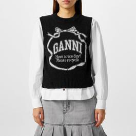 Ganni Graphic Bow Vest