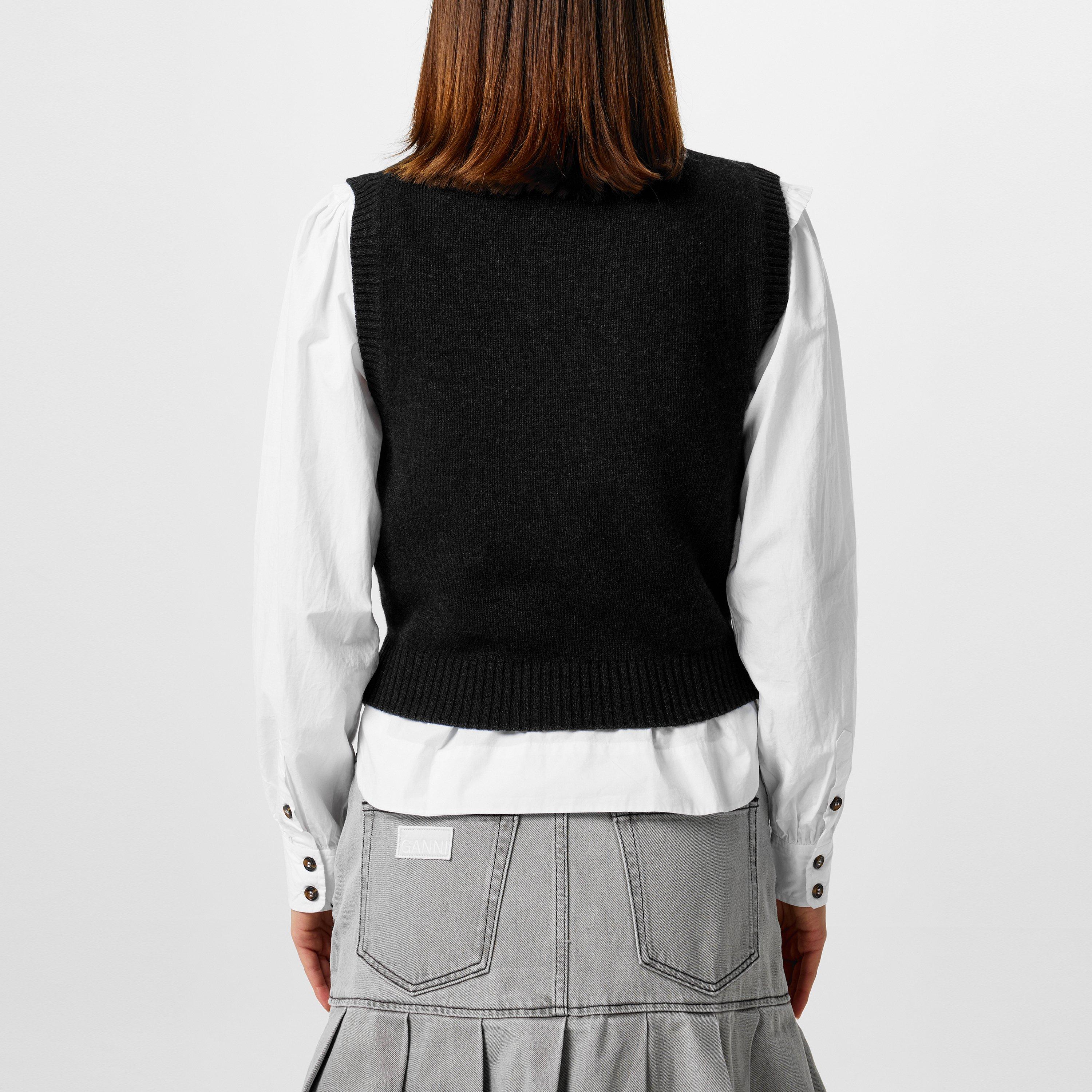 Phantom - Ganni - Graphic Bow Vest - 3