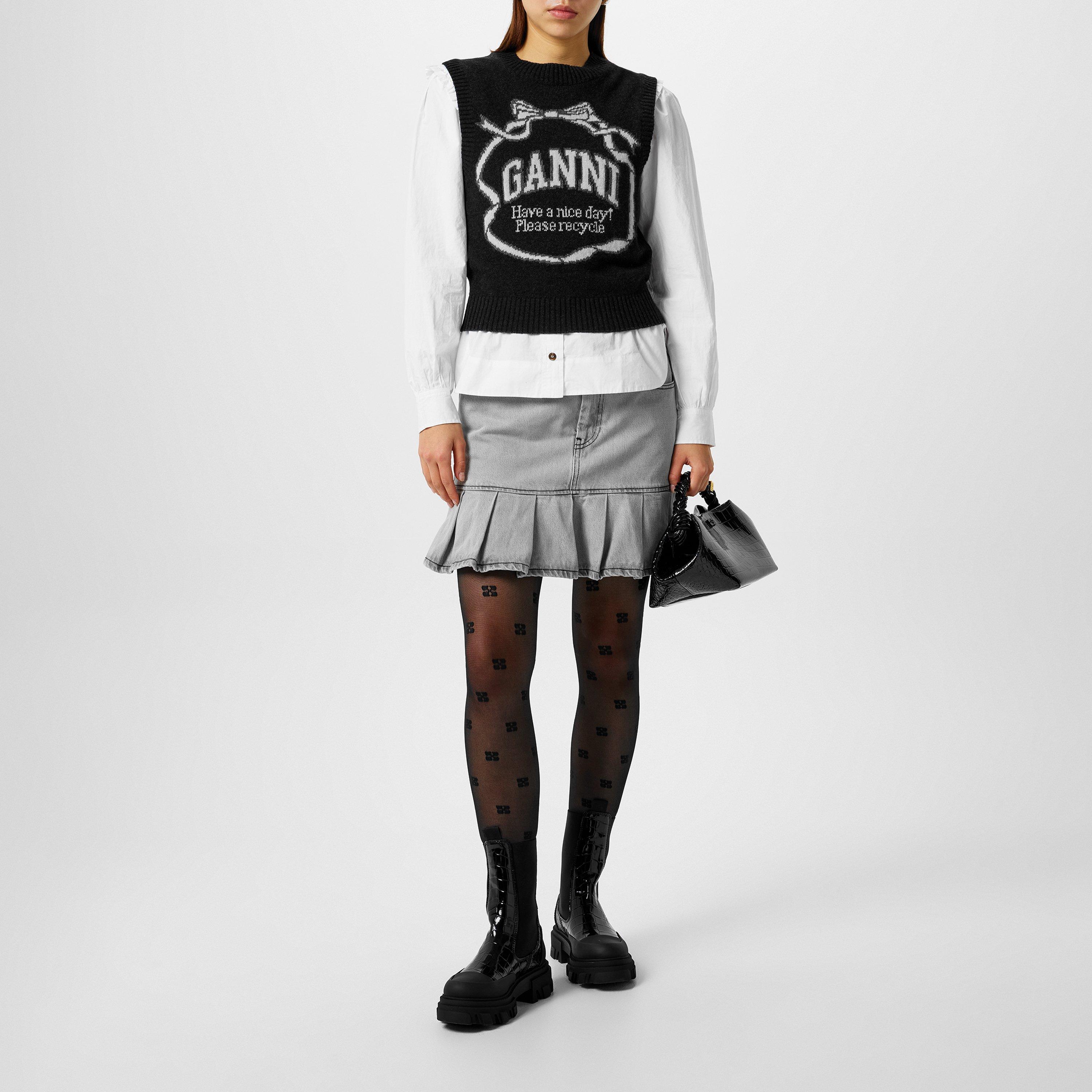 Phantom - Ganni - Graphic Bow Vest - 4