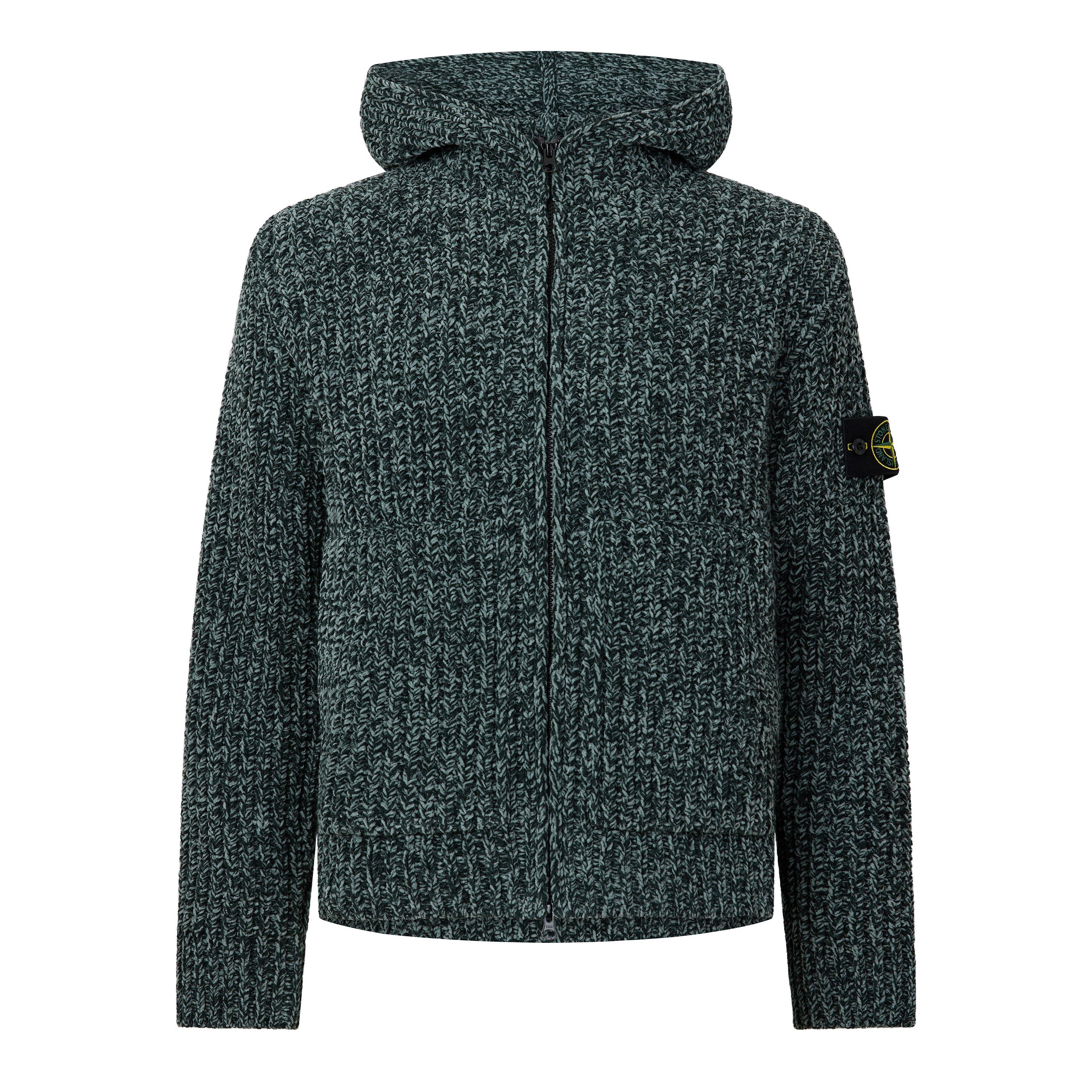 Green V0M5S - Stone Island - Stone Chenille Zip Sn64 - 1
