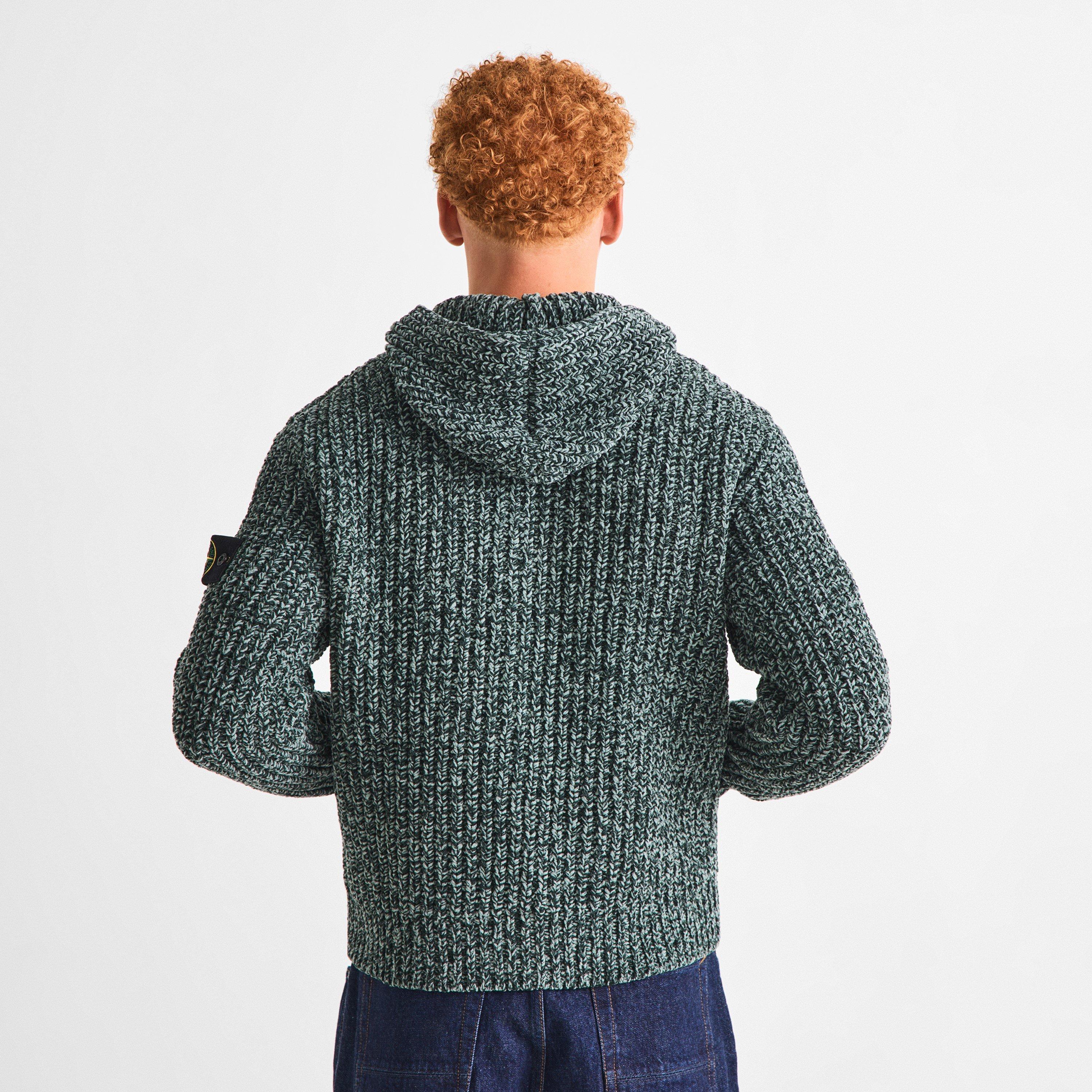Green V0M5S - Stone Island - Stone Chenille Zip Sn64 - 4