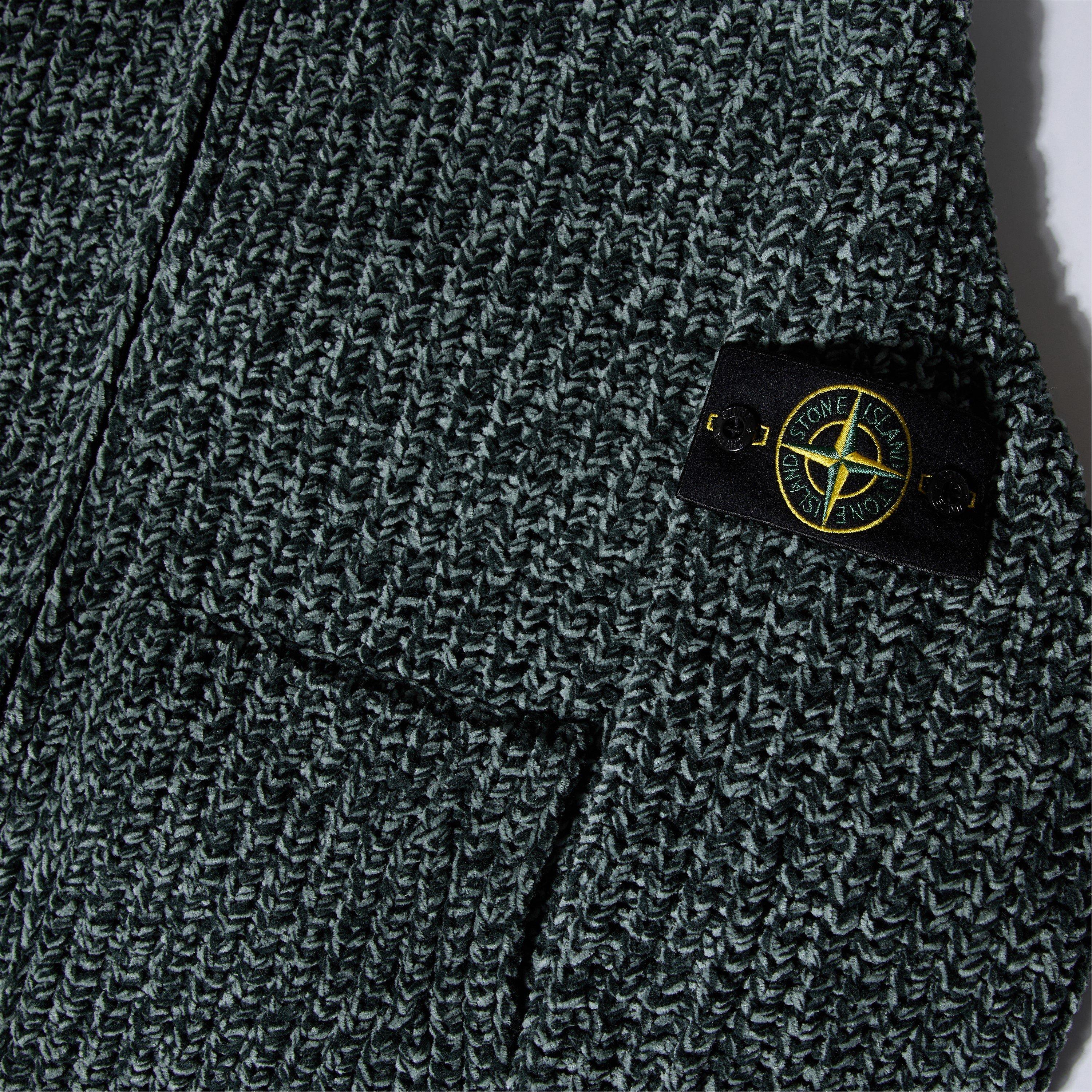 Green V0M5S - Stone Island - Stone Chenille Zip Sn64 - 3