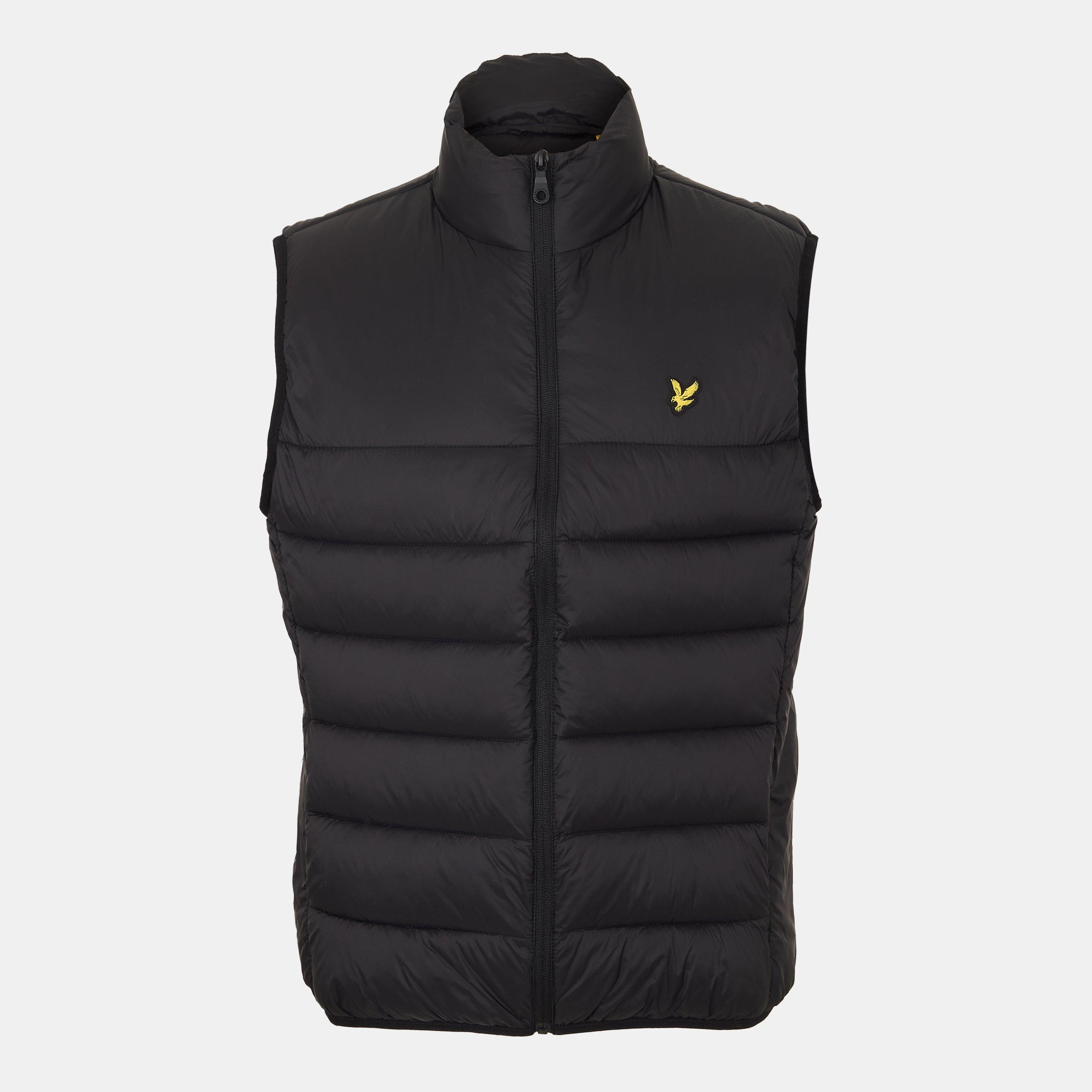 Lyle And Scott Men's Wadded Sleeveless Gilet - Jet Black Z865 - XL
