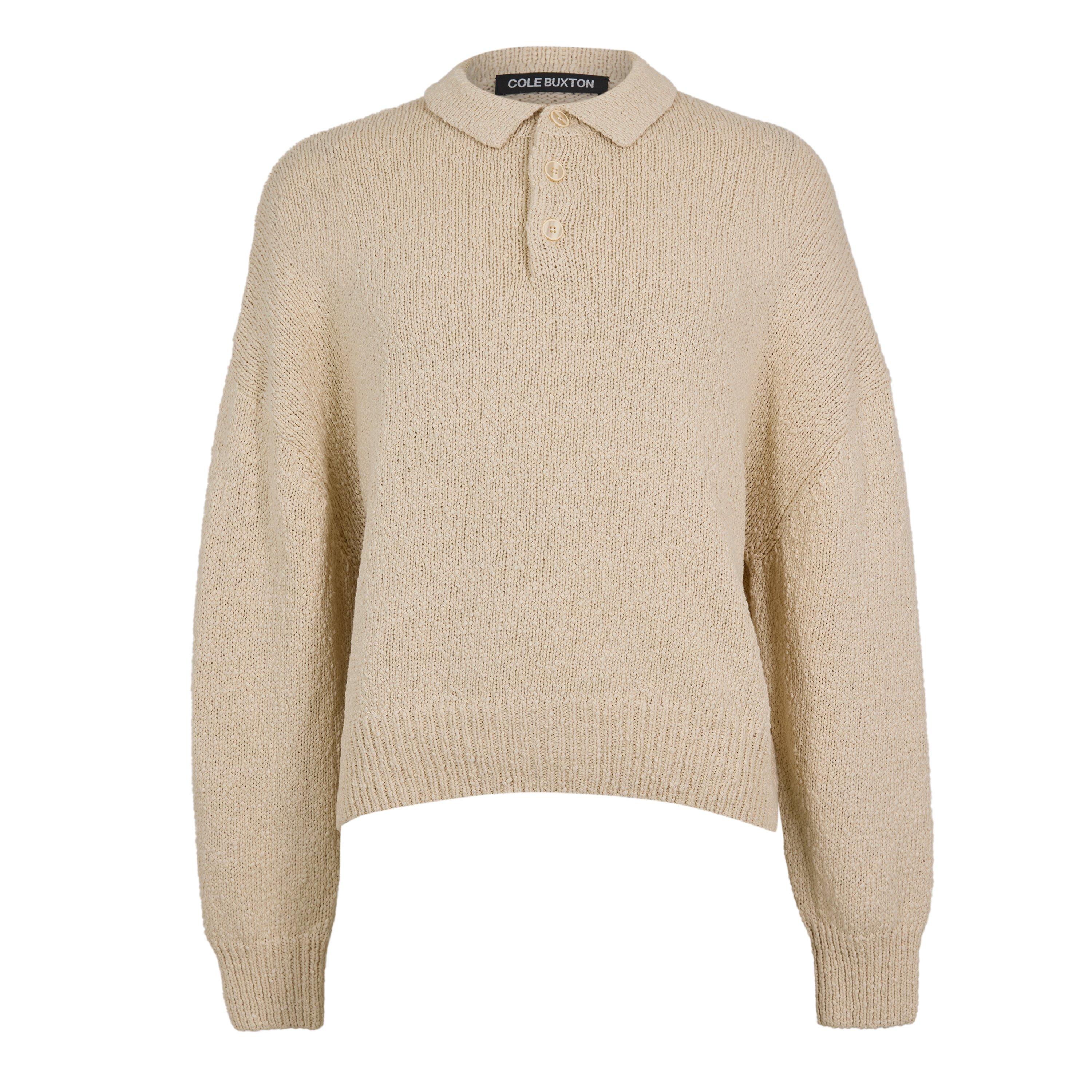 Vintage White - Cole Buxton - Men's Knitted Top - 1