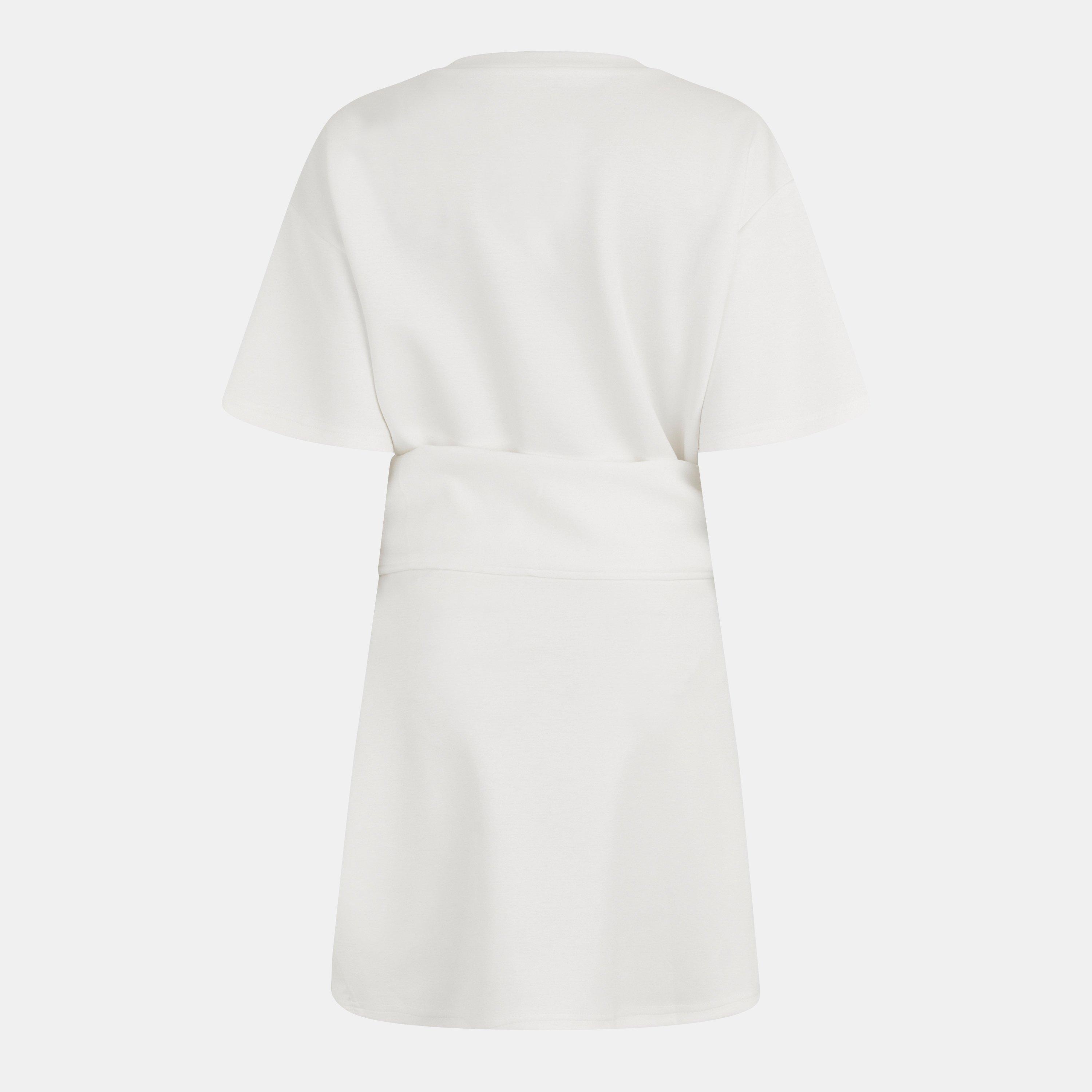 WHITE - 4th and Reckless - Women's Ruched Mini Cut Out Dress - 2