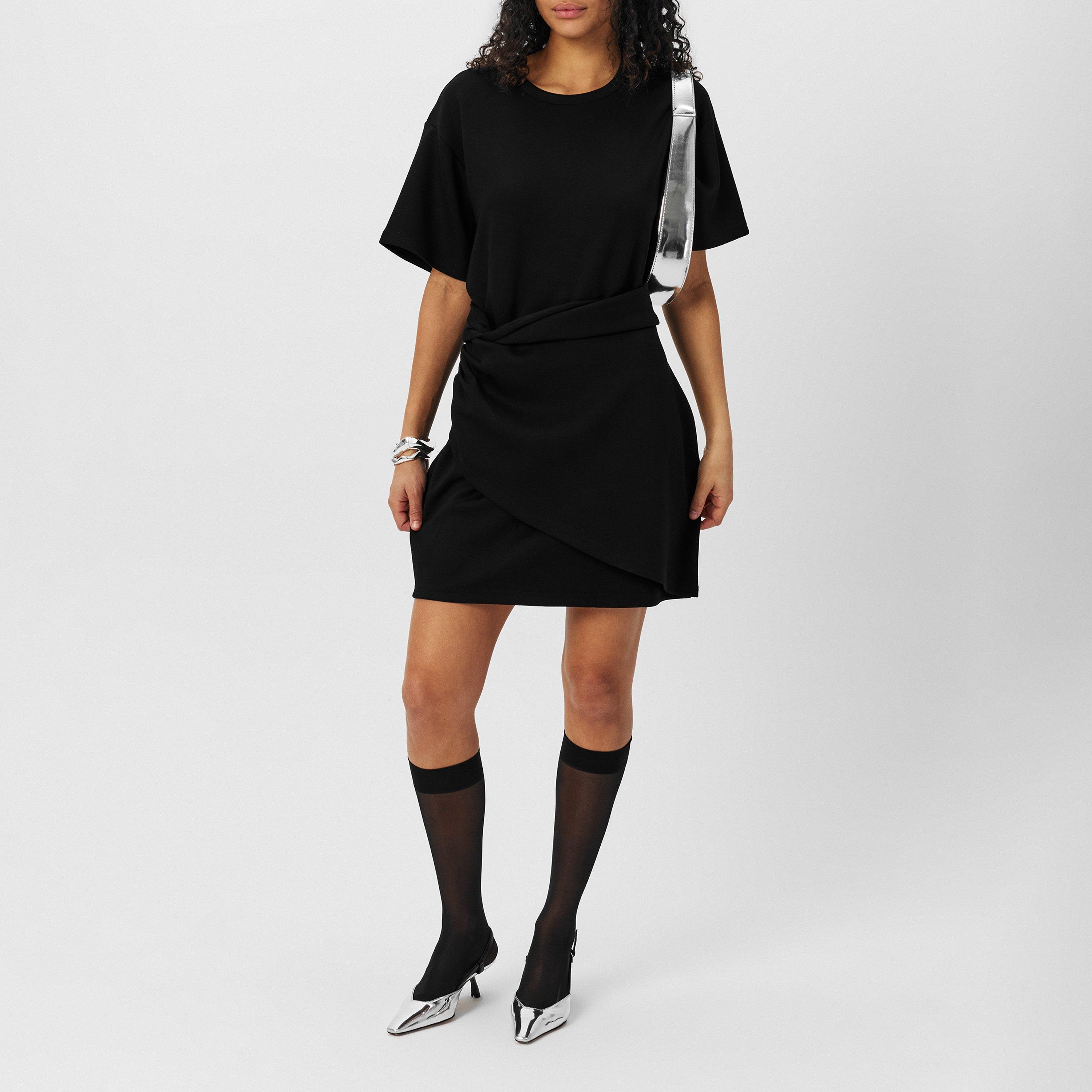 BLACK - 4th and Reckless - Women's Ruched Mini Cut Out Dress - 6