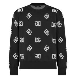 Dolce and Gabbana Technical Jacquard Dg Sweater