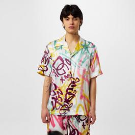 Dolce and Gabbana Hawaiian Graffiti Shirt