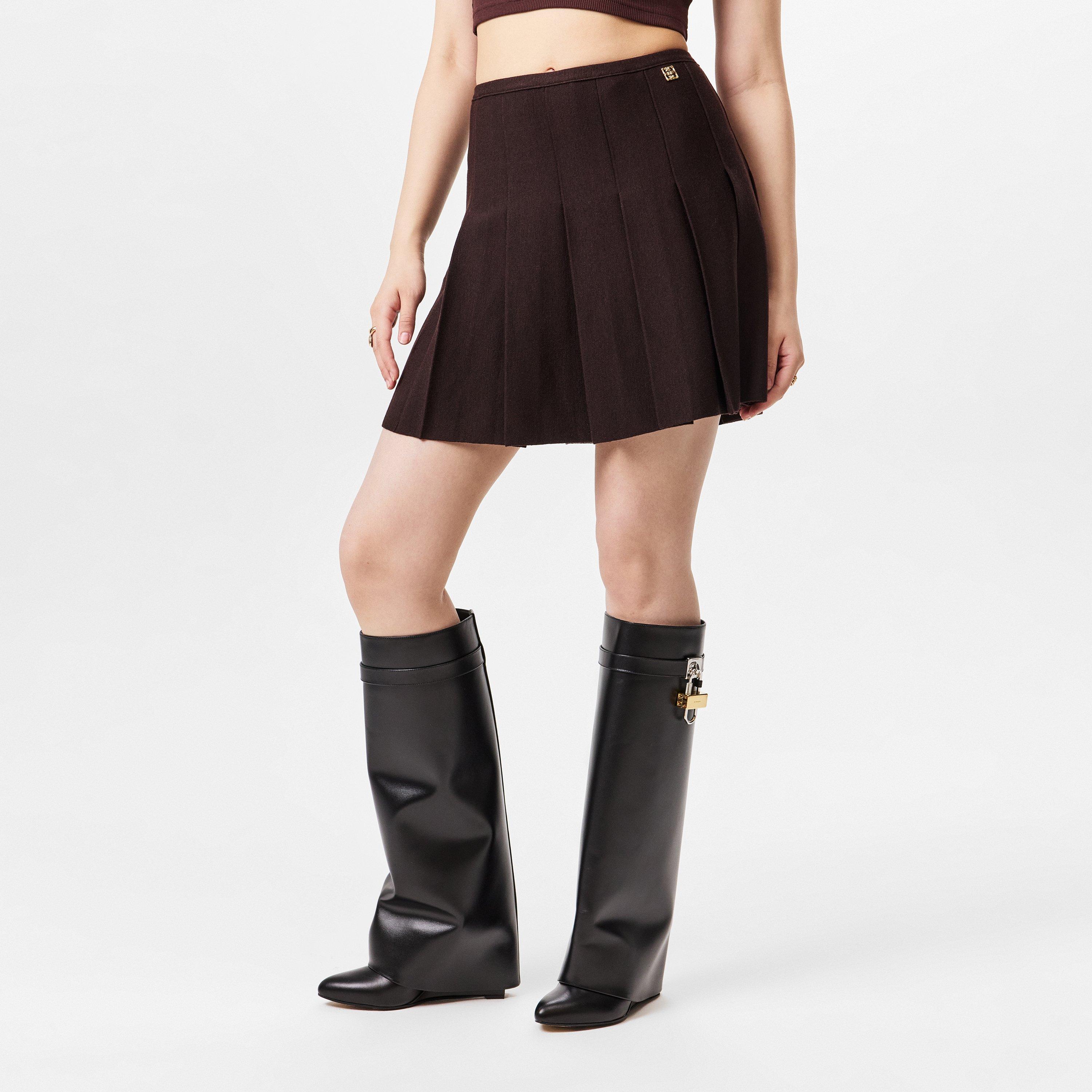 Russet Brown - GIVENCHY - Pleated Mini Skirt - 3