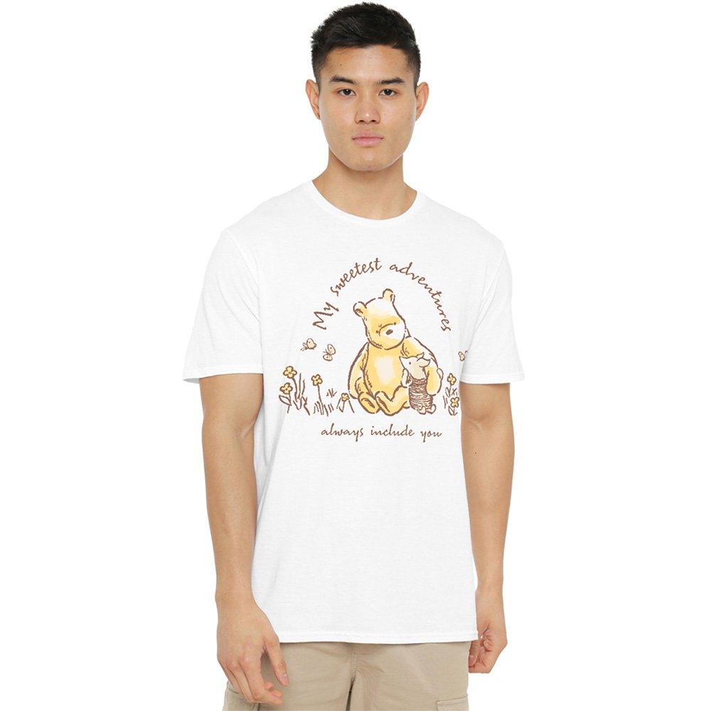 White - Disney - Winnie The Pooh Classic Pooh And Piglet Sweetest A - 1
