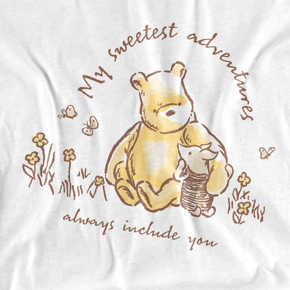 White - Disney - Winnie The Pooh Classic Pooh And Piglet Sweetest A - 2
