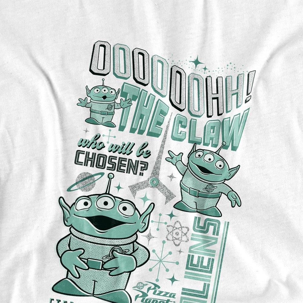 White - Disney - Toy Story Aliens Group Text Front Back T-Shirt Wh - 3