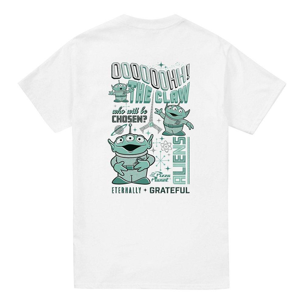 White - Disney - Toy Story Aliens Group Text Front Back T-Shirt Wh - 4