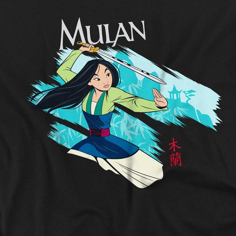 Black - Disney - Mulan Sword in the Wind Long Sleeve T-Shirt Black - 2
