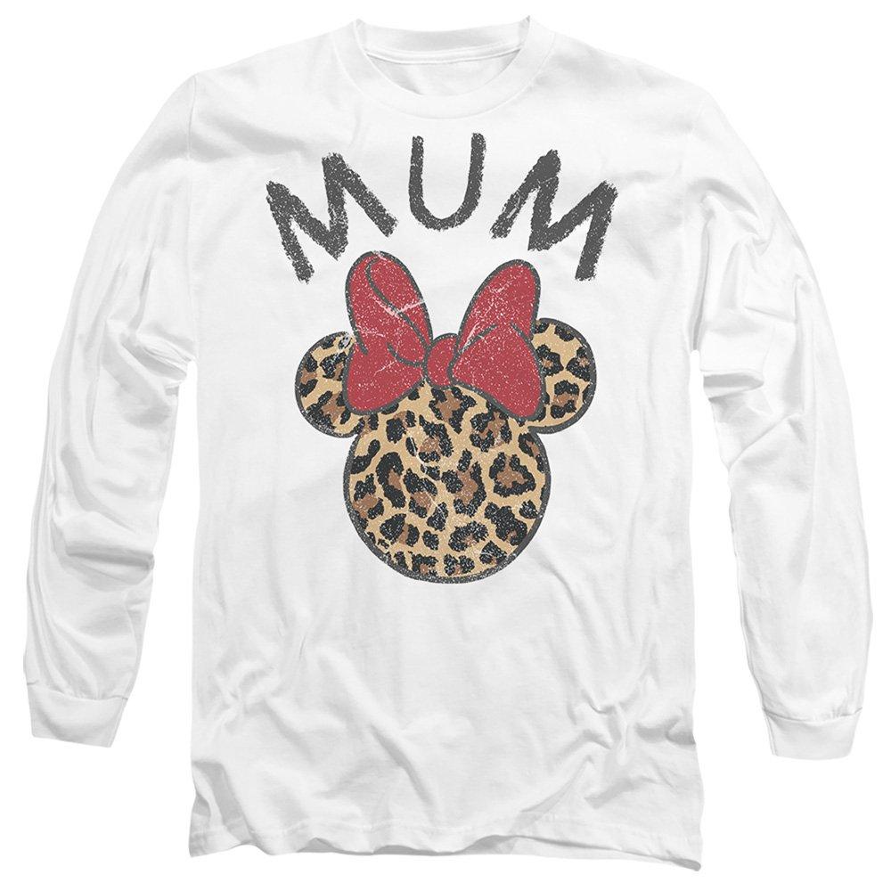 White - Disney - Minnie Mouse Mothers Day Leopard Print Mum Long S - 1