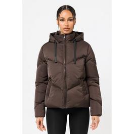 Good For Nothing Chevron Puffer Jacket Brown