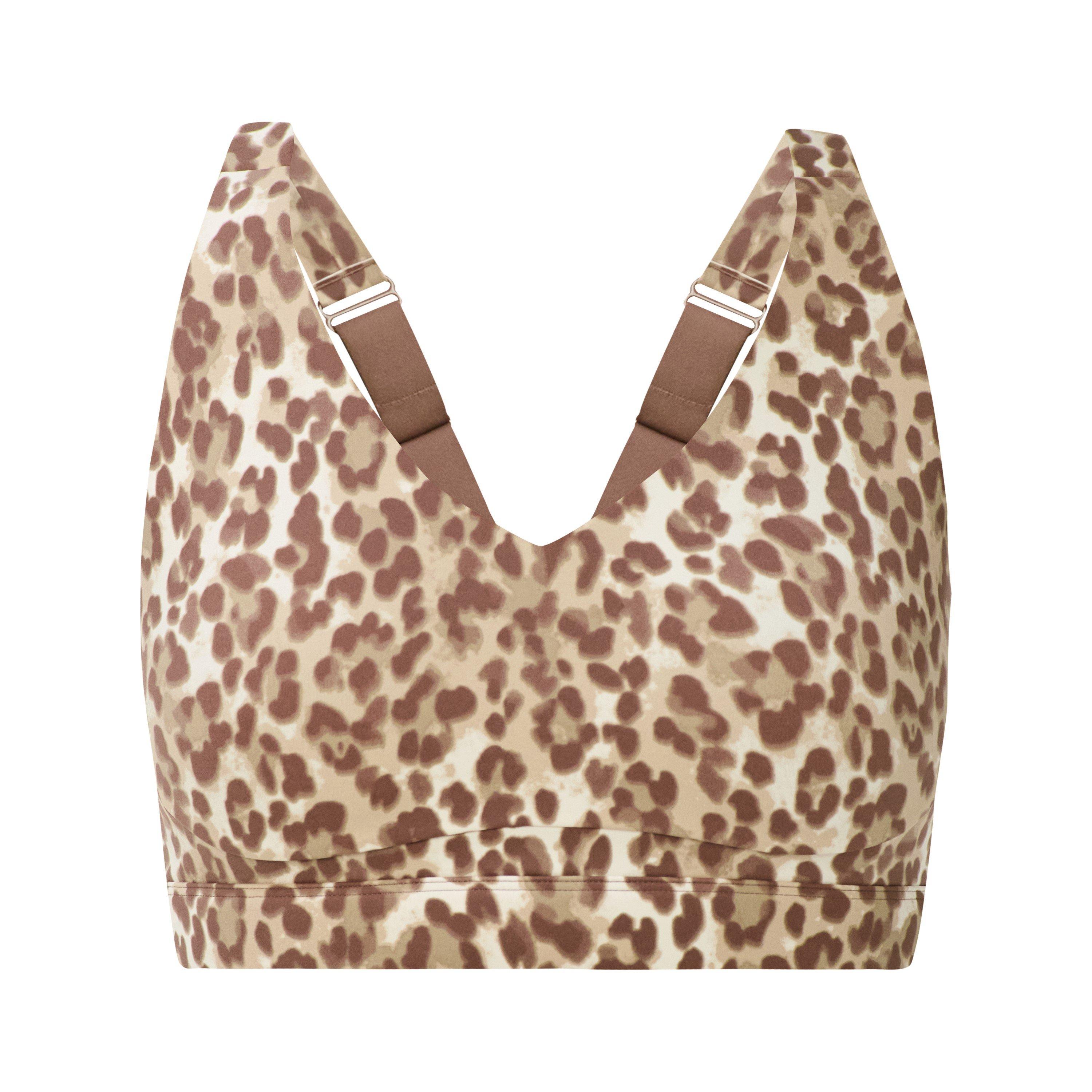 Beige Leo - Sweaty Betty - Women's Medium Impact Non Wired Sports Bra - 1