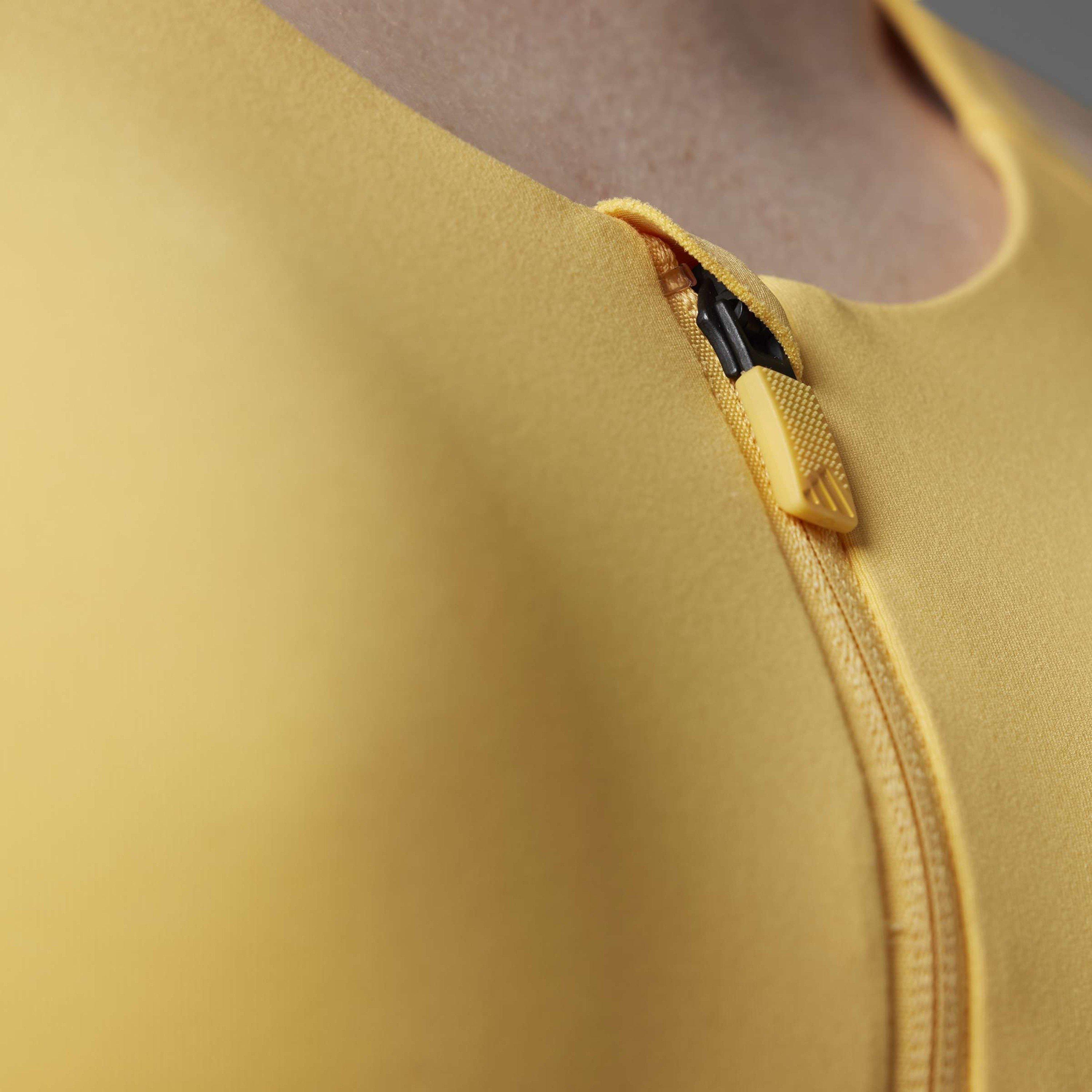 Gelb - adidas - Tlrdim Lux Zip High Impact Sports Bra Womens - 12