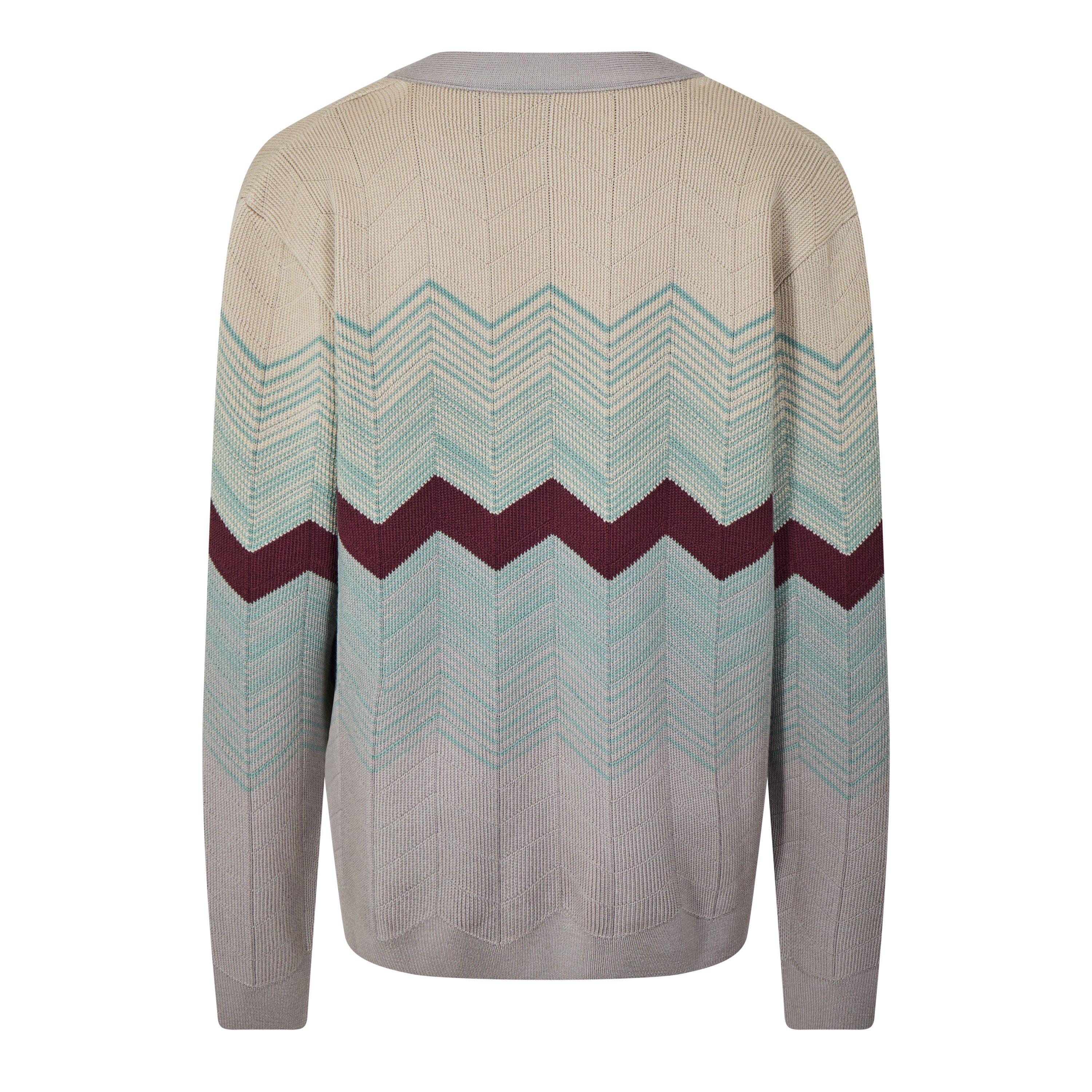 Beige Chiaro - Missoni - Unisex Adults Stripe Cardigan - 2