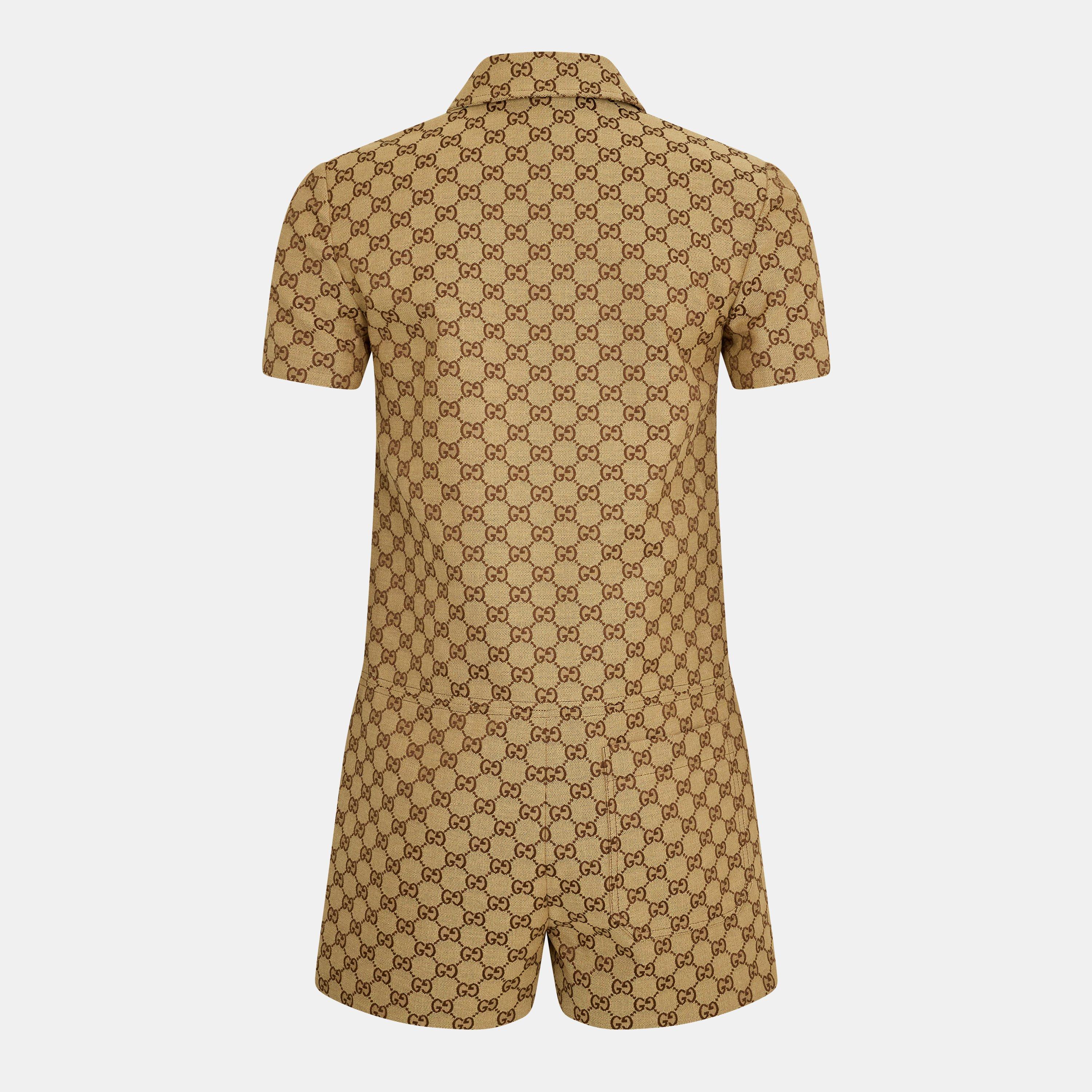 Camel/Ebony - Gucci - Women's Jumpsuit - 2