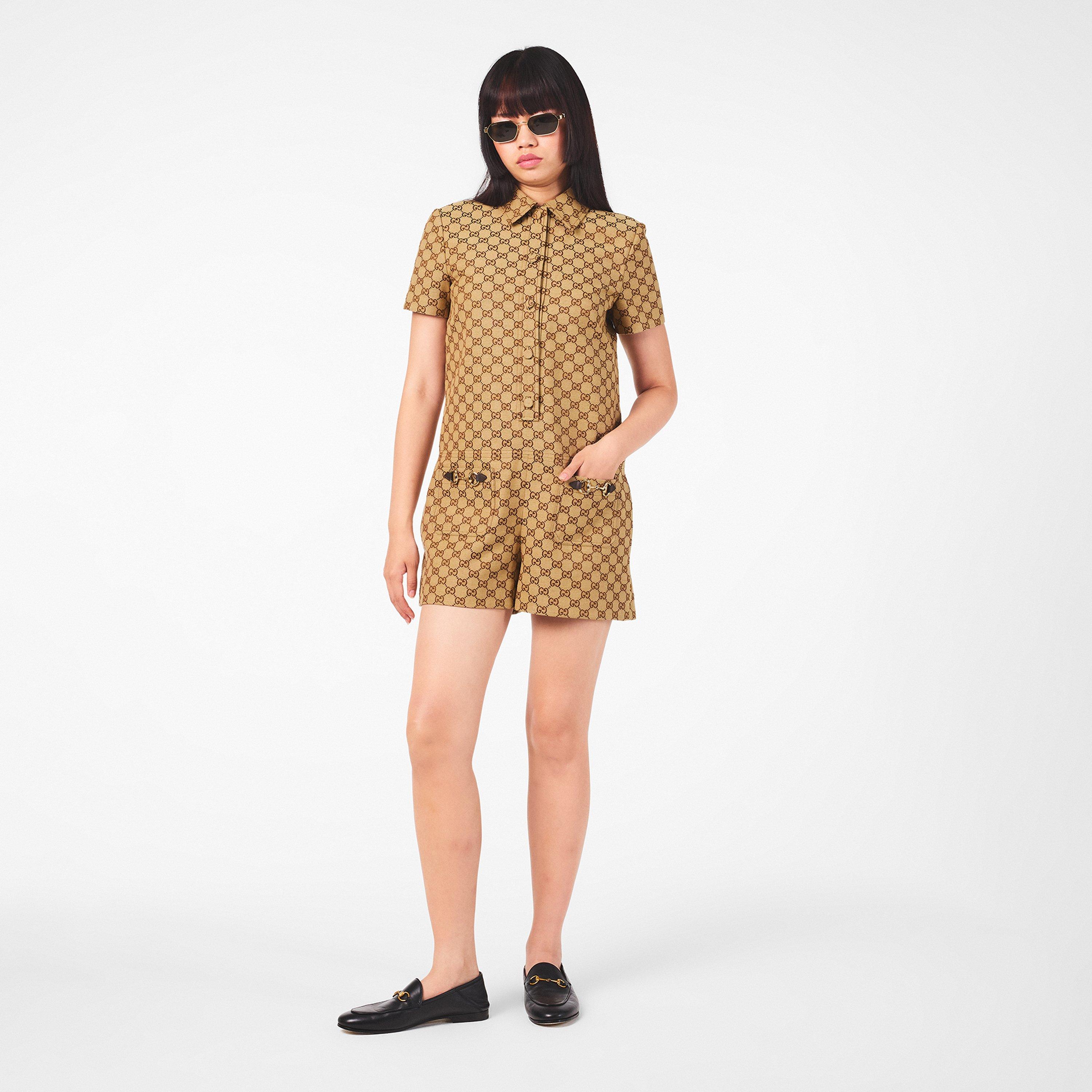 Camel/Ebony - Gucci - Women's Jumpsuit - 6