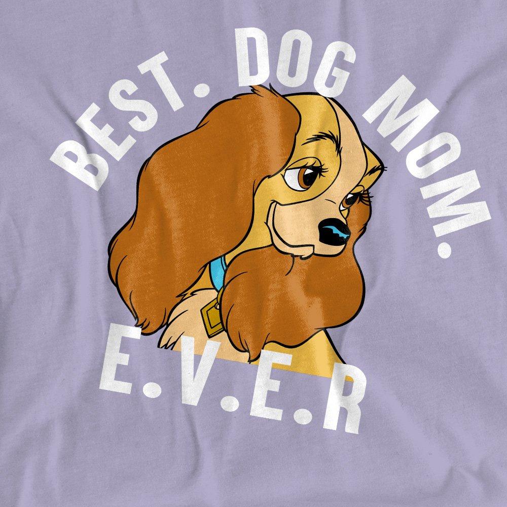 Lavender - Disney - Lady And The Tramp Best Dog Mom Ever T-Shirt Soft - 2