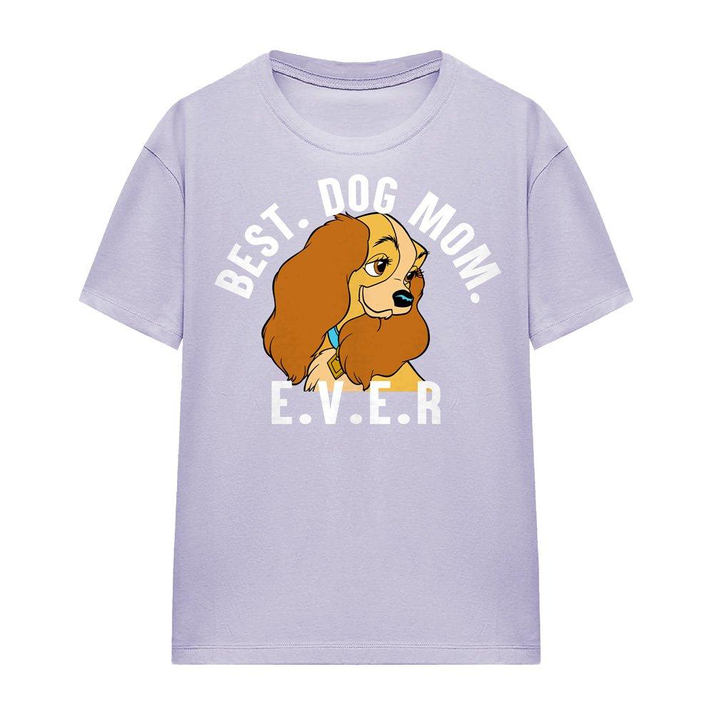 Lavender - Disney - Lady And The Tramp Best Dog Mom Ever T-Shirt Soft - 4