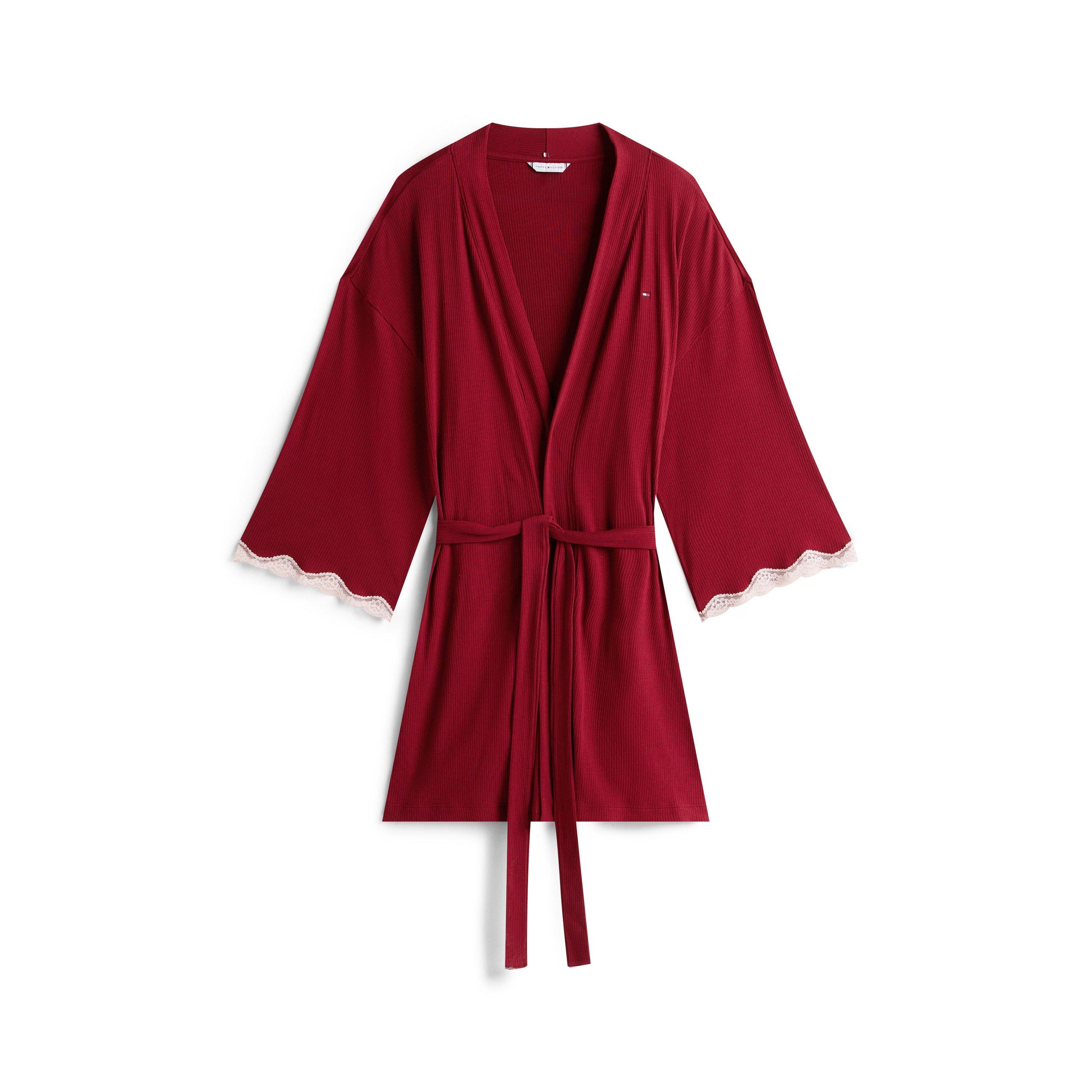 Tommy Hilfiger Women's Lacee Kimono Dressing Gown - Rouge - 8 (XS)