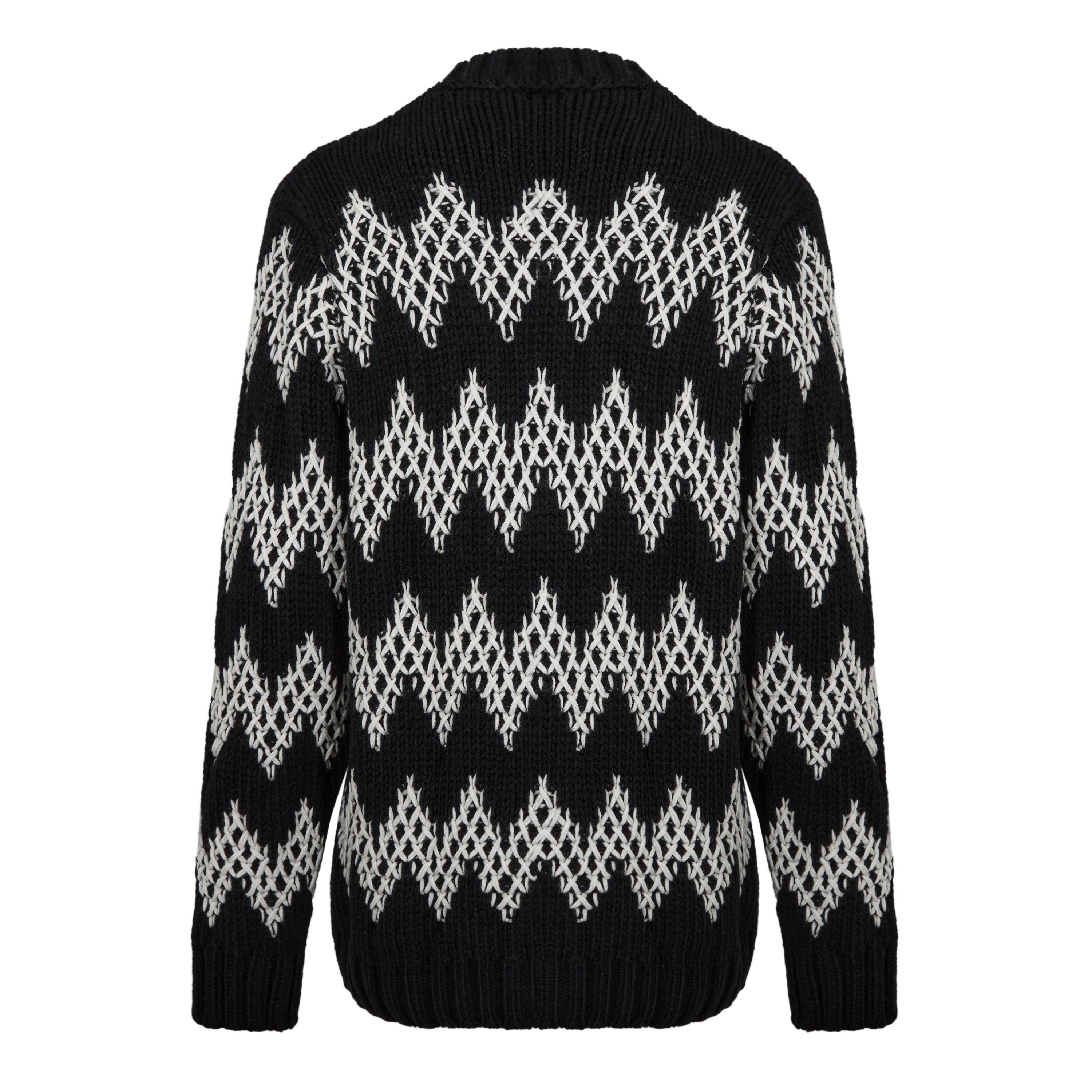 White/Black - Missoni - Men's Button Cardigan - 2