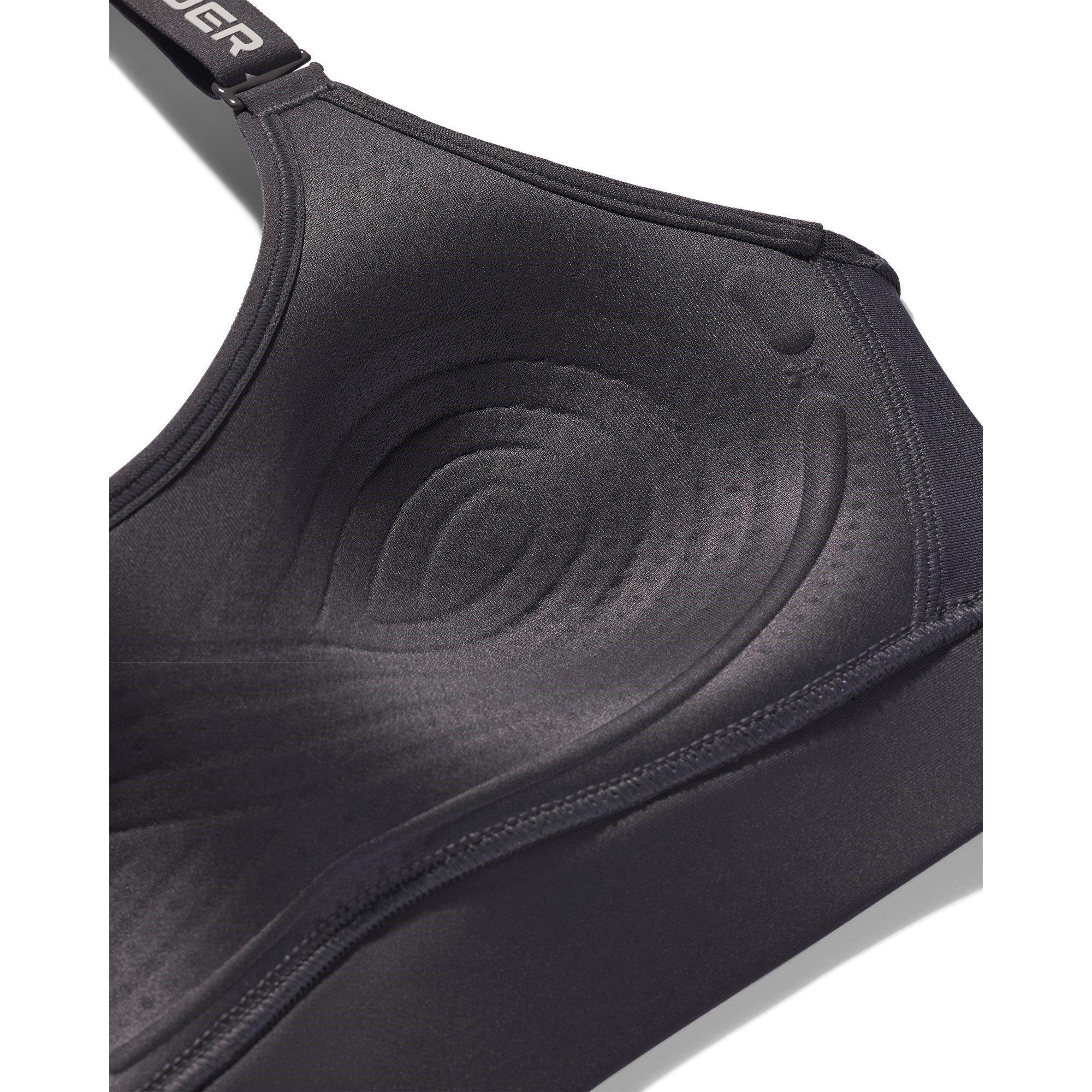 Grey - Under Armour - Women's Infinity Medium Impact Sports Bra - 4