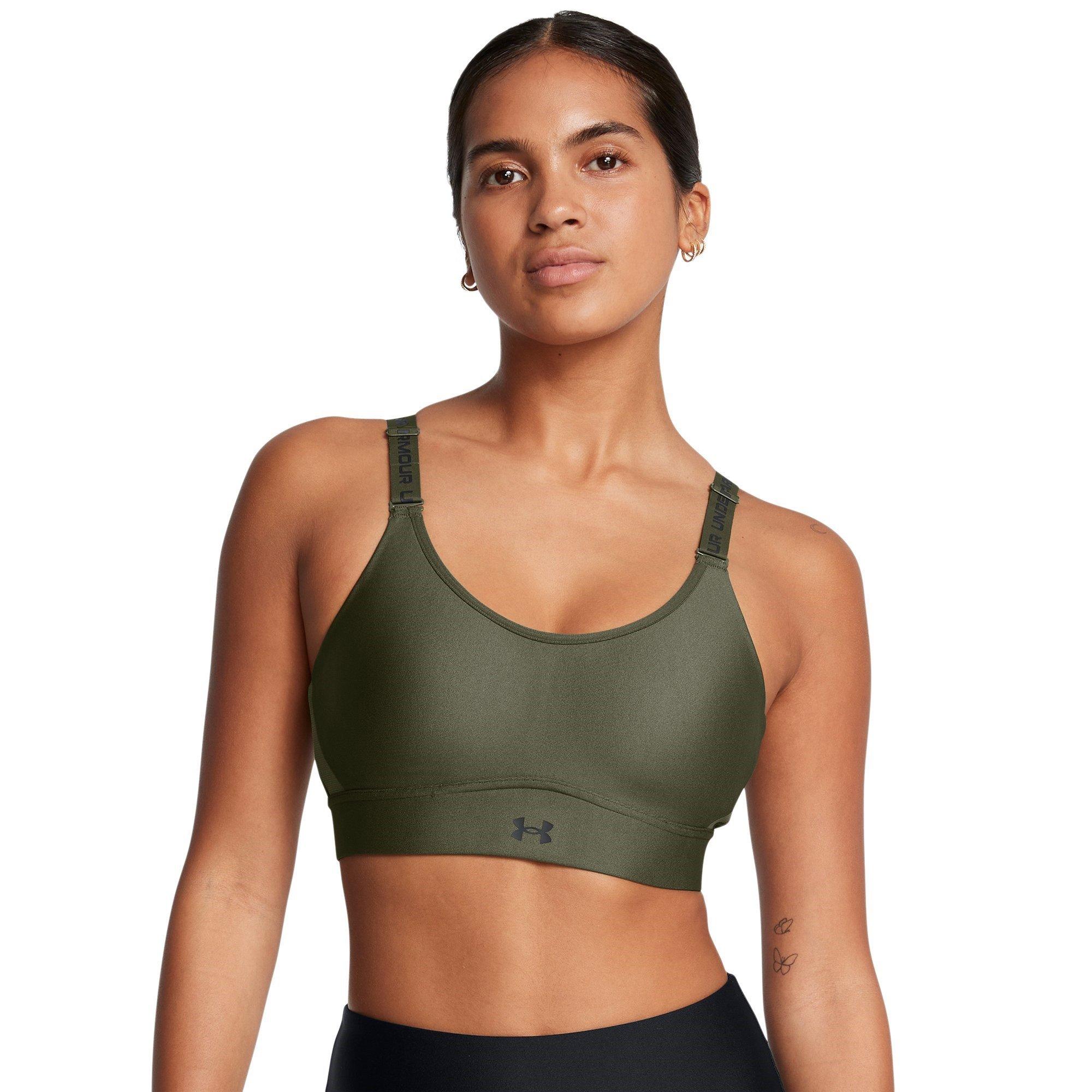 Green - Under Armour - Women's Infinity Medium Impact Sports Bra - 3