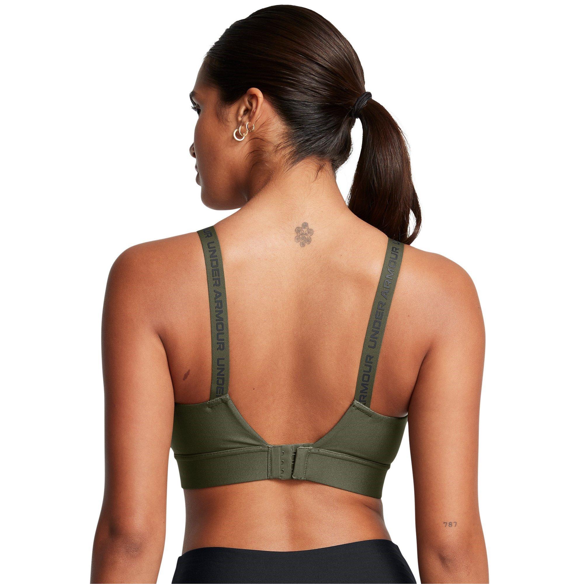 Green - Under Armour - Women's Infinity Medium Impact Sports Bra - 4